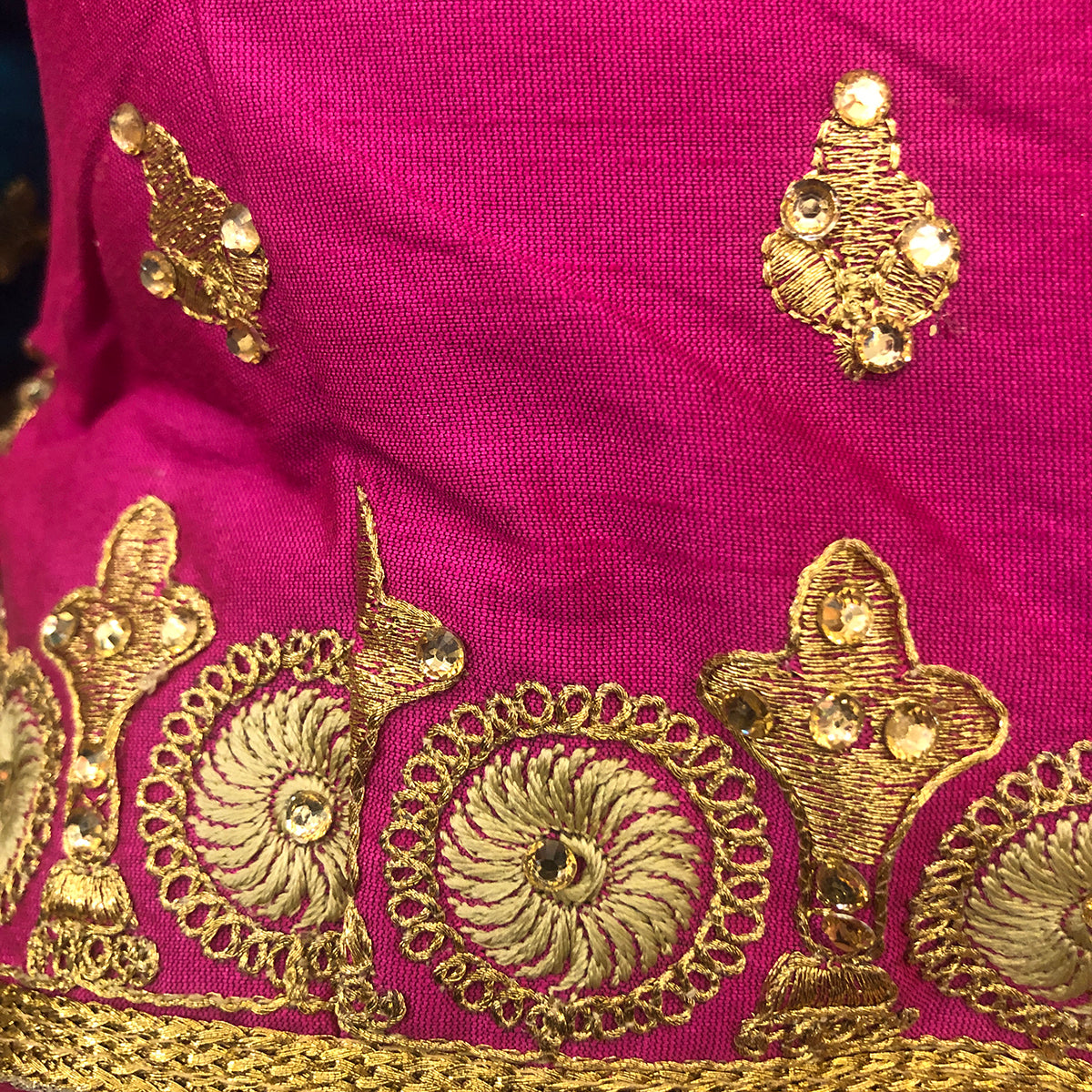 IE Gold Embroidered Choli Blouse - Vintage India NYC