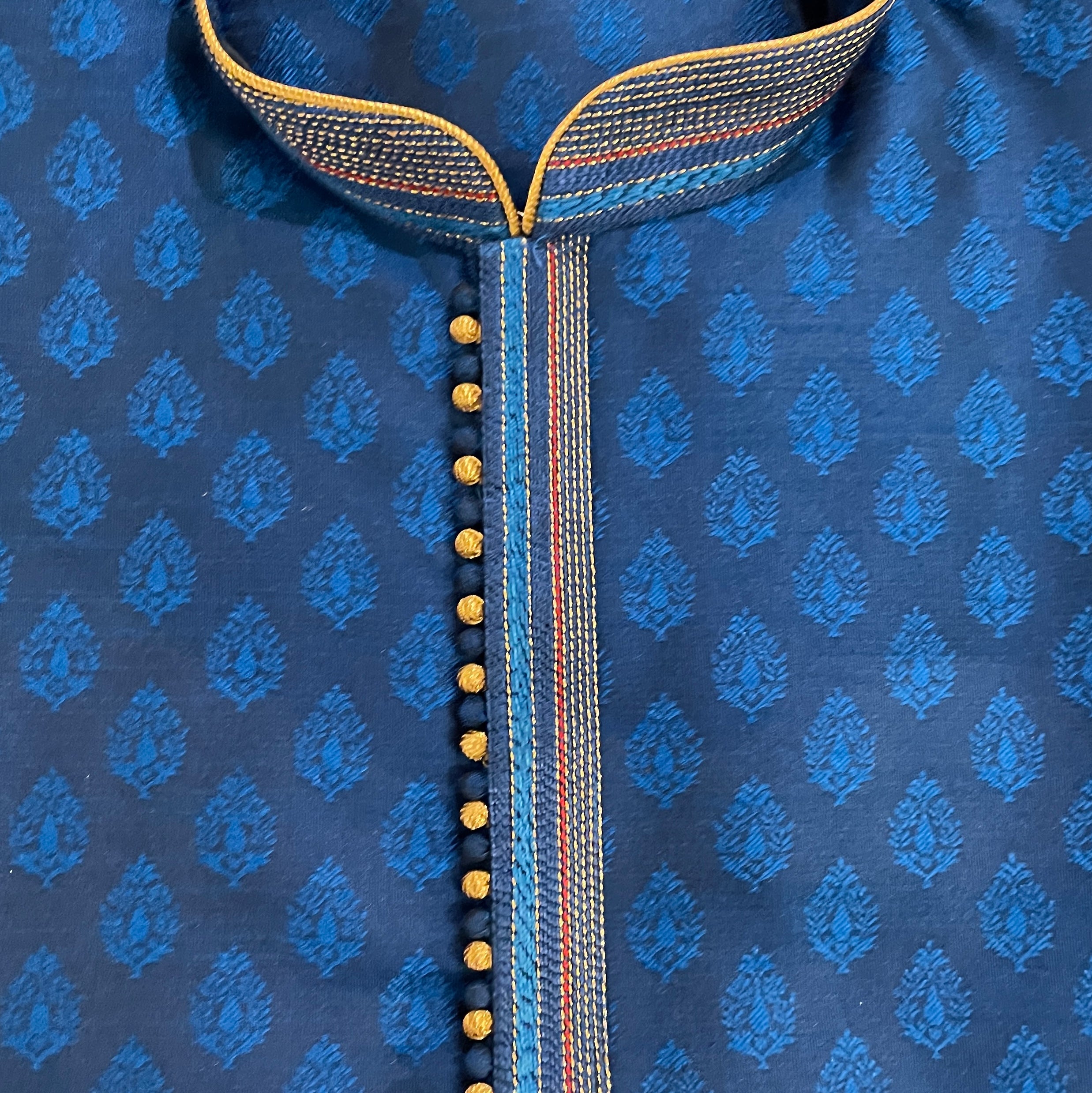 Mughal Tree Brocade Kurta-3 Colors - Vintage India NYC