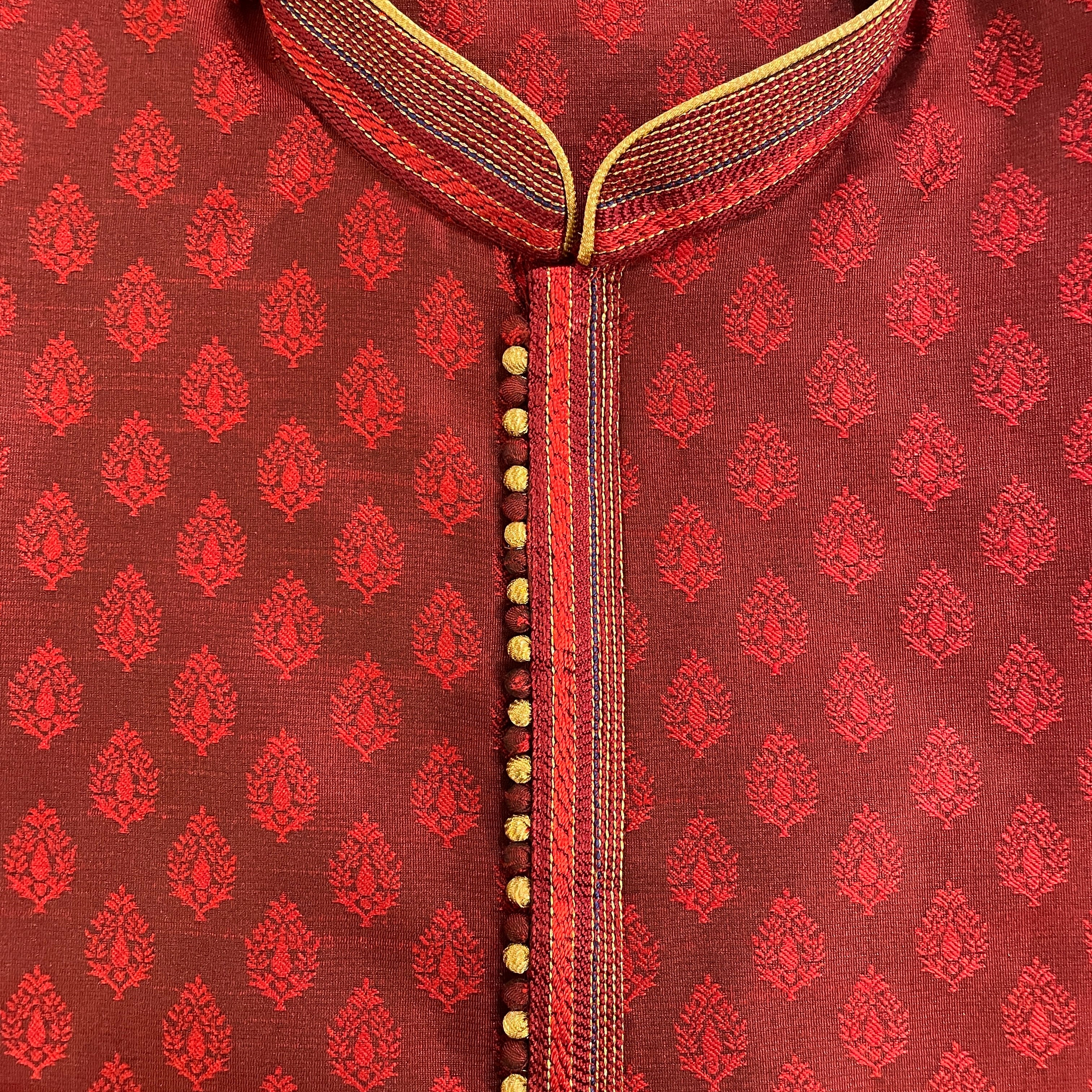 Mughal Tree Brocade Kurta-3 Colors - Vintage India NYC