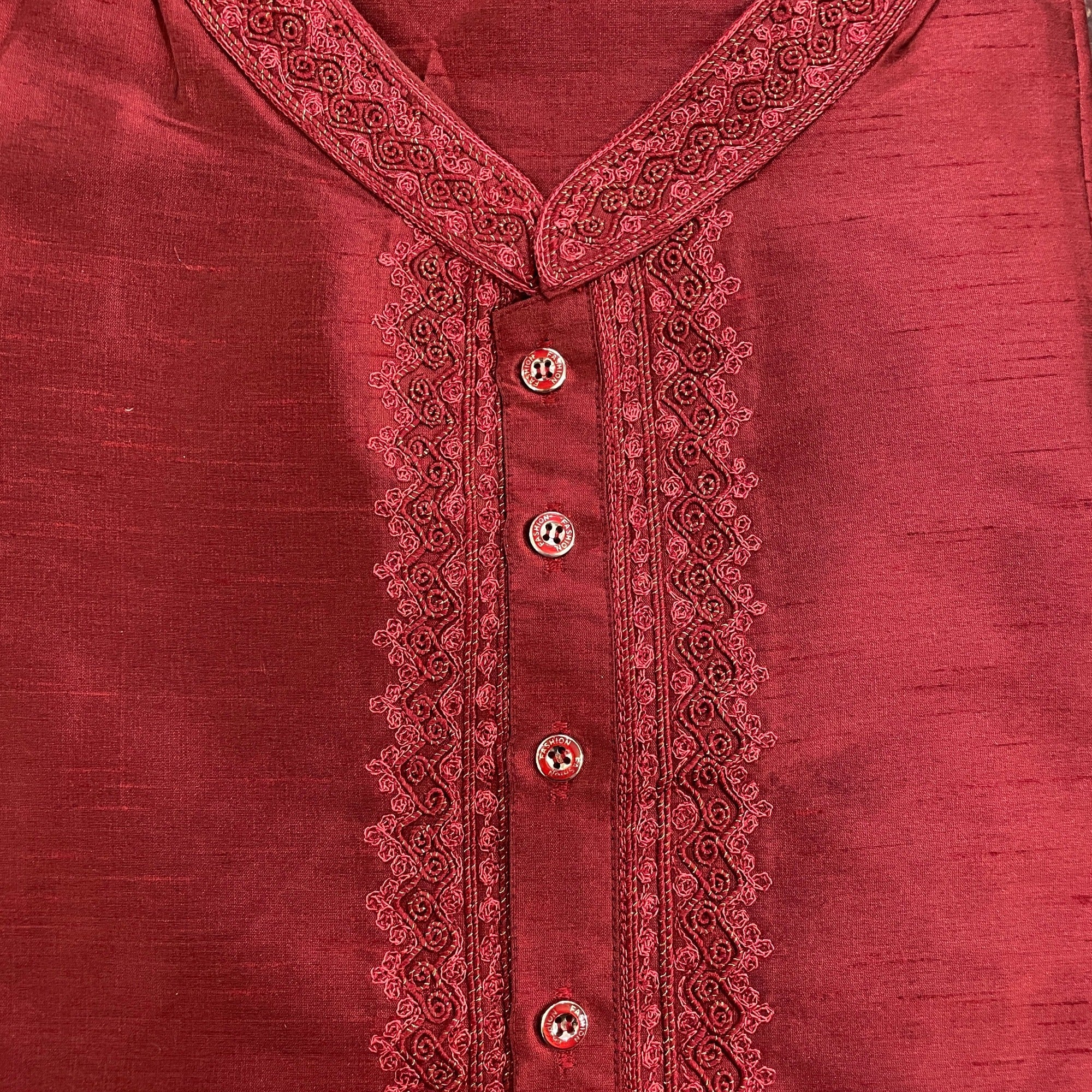 YD Lace Embroidered Kurta- Size 58 - Vintage India NYC
