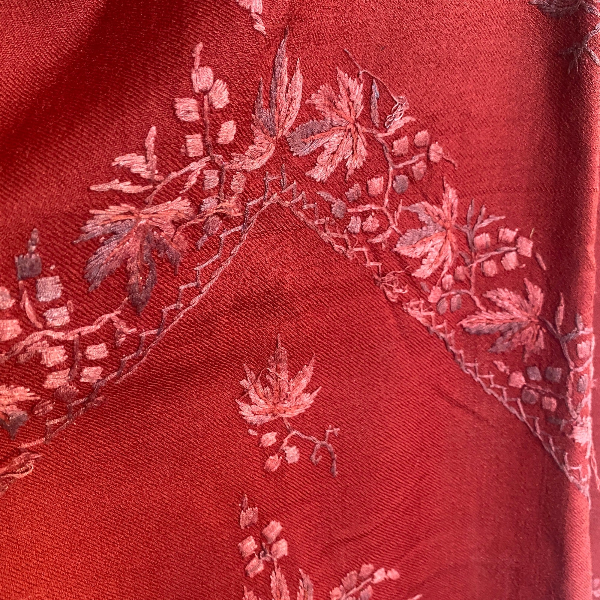 Vintage Wool Shawl-535 - Vintage India NYC
