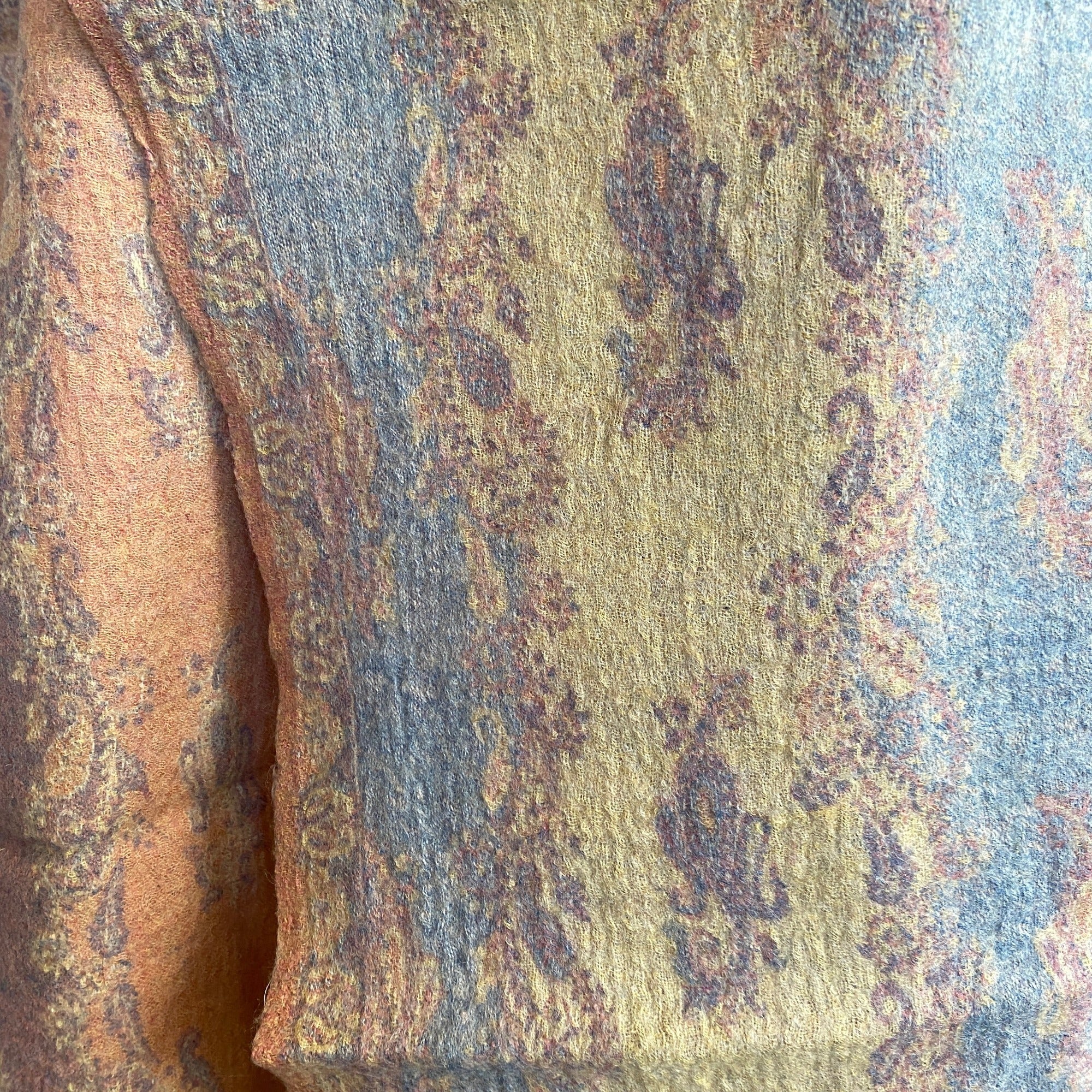 Vintage Wool Shawl-525 - Vintage India NYC