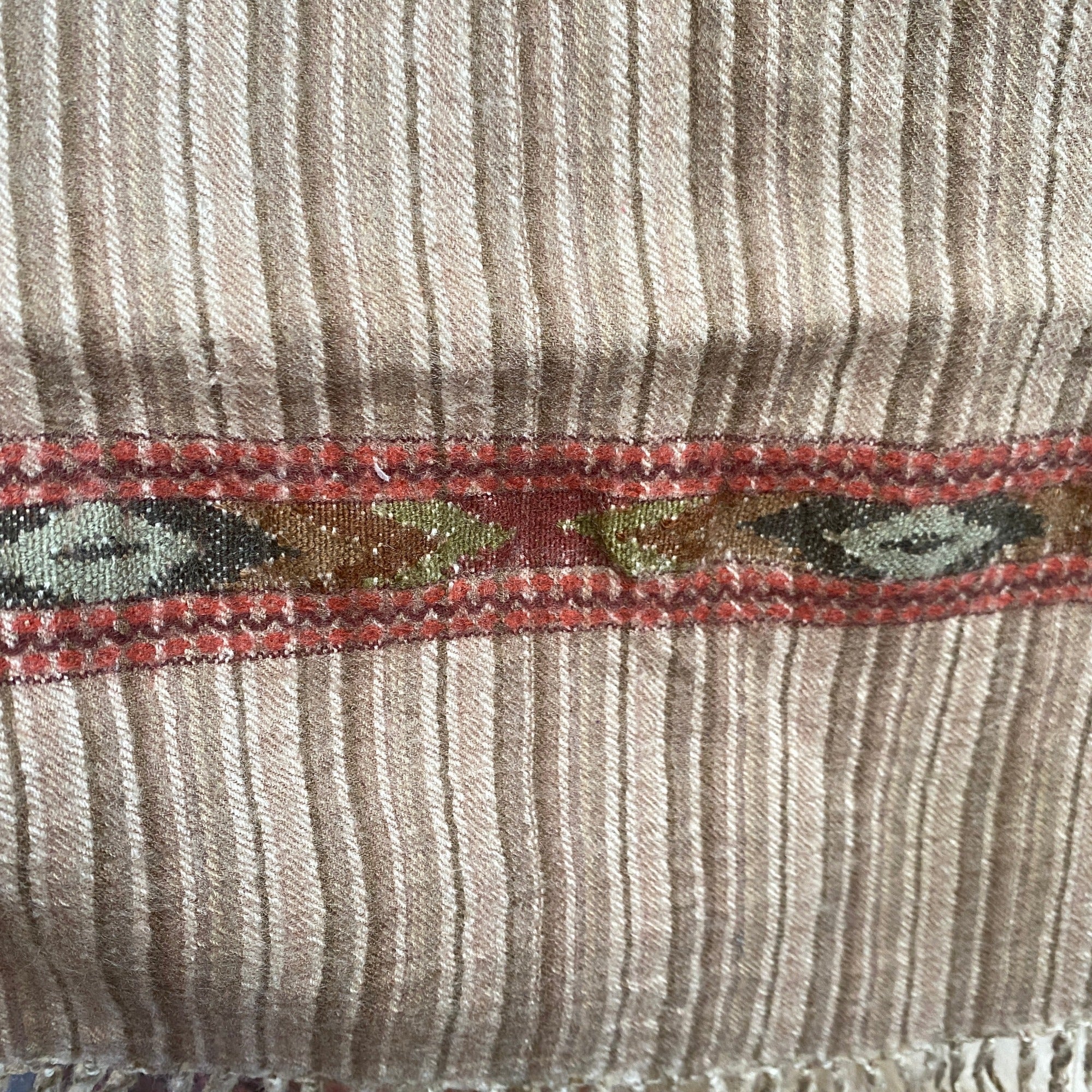 Vintage Wool Shawl-519 - Vintage India NYC