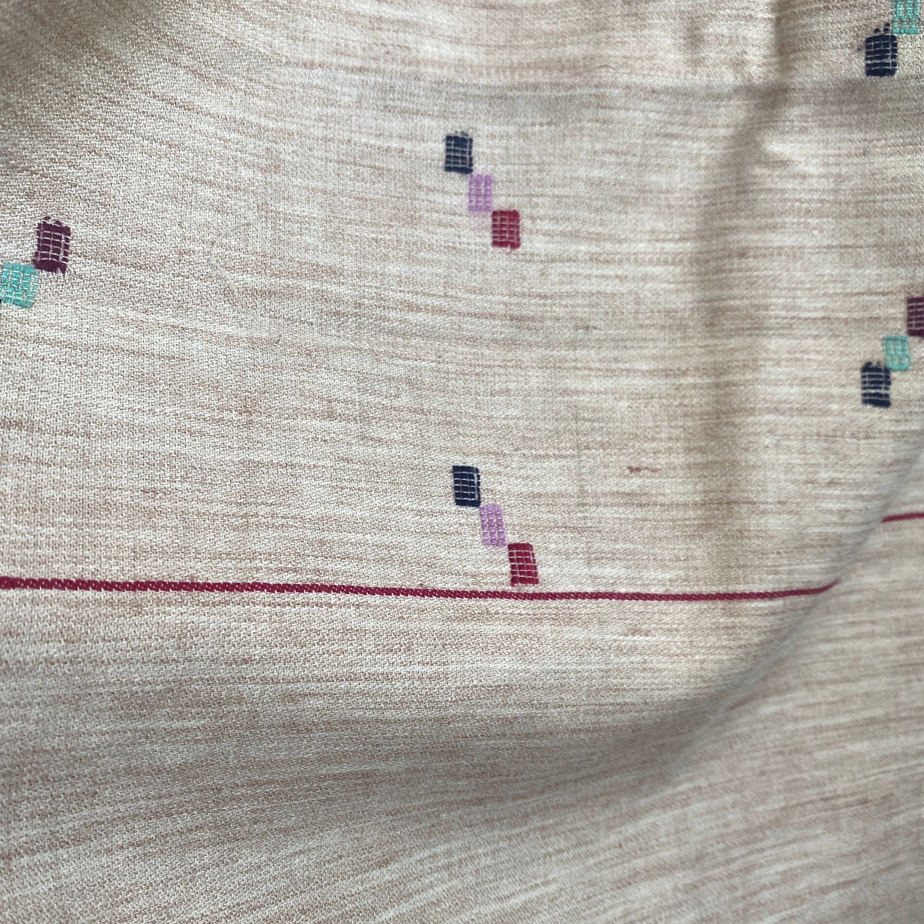 Vintage Wool Shawl-543 - Vintage India NYC