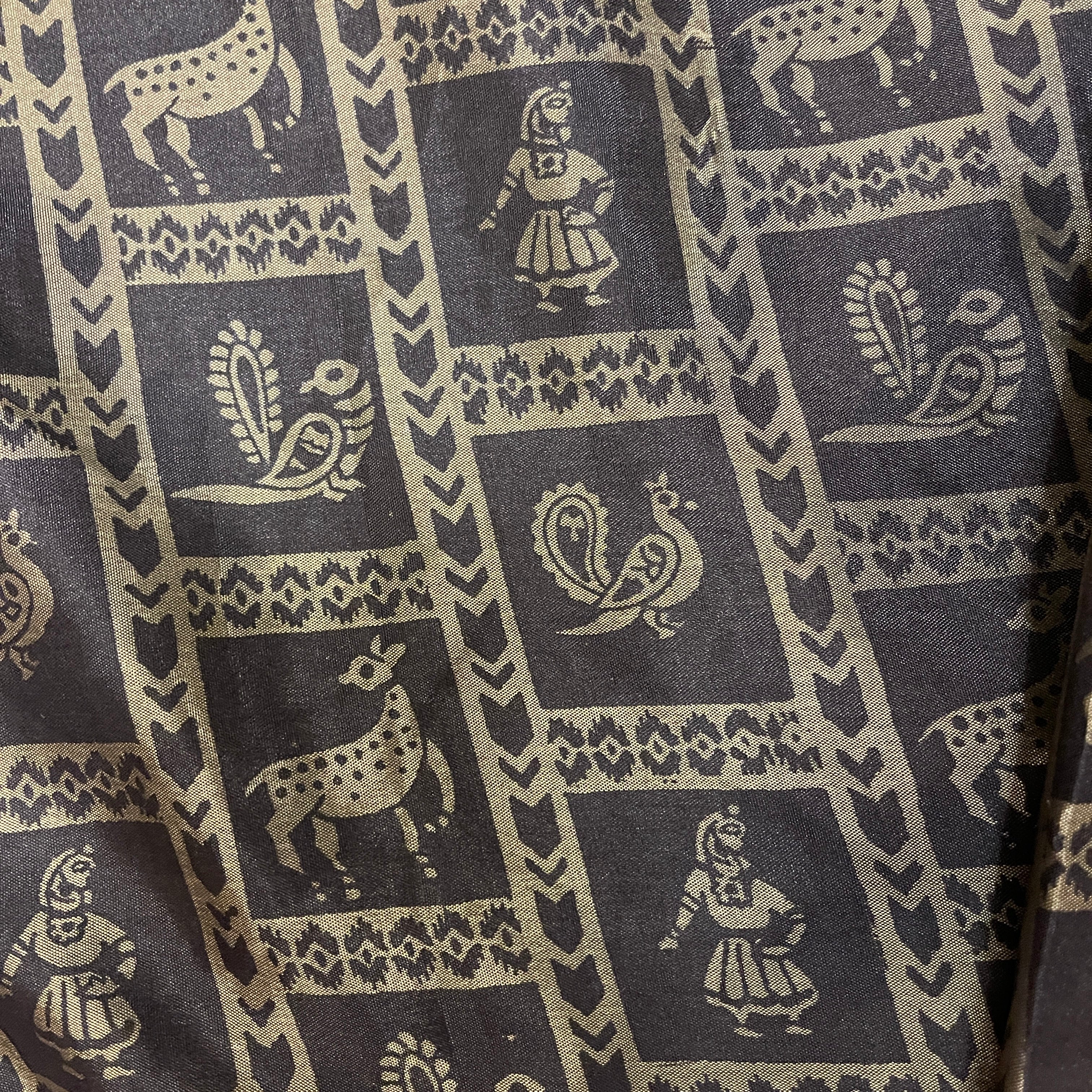 Black Silk Saree - Vintage India NYC