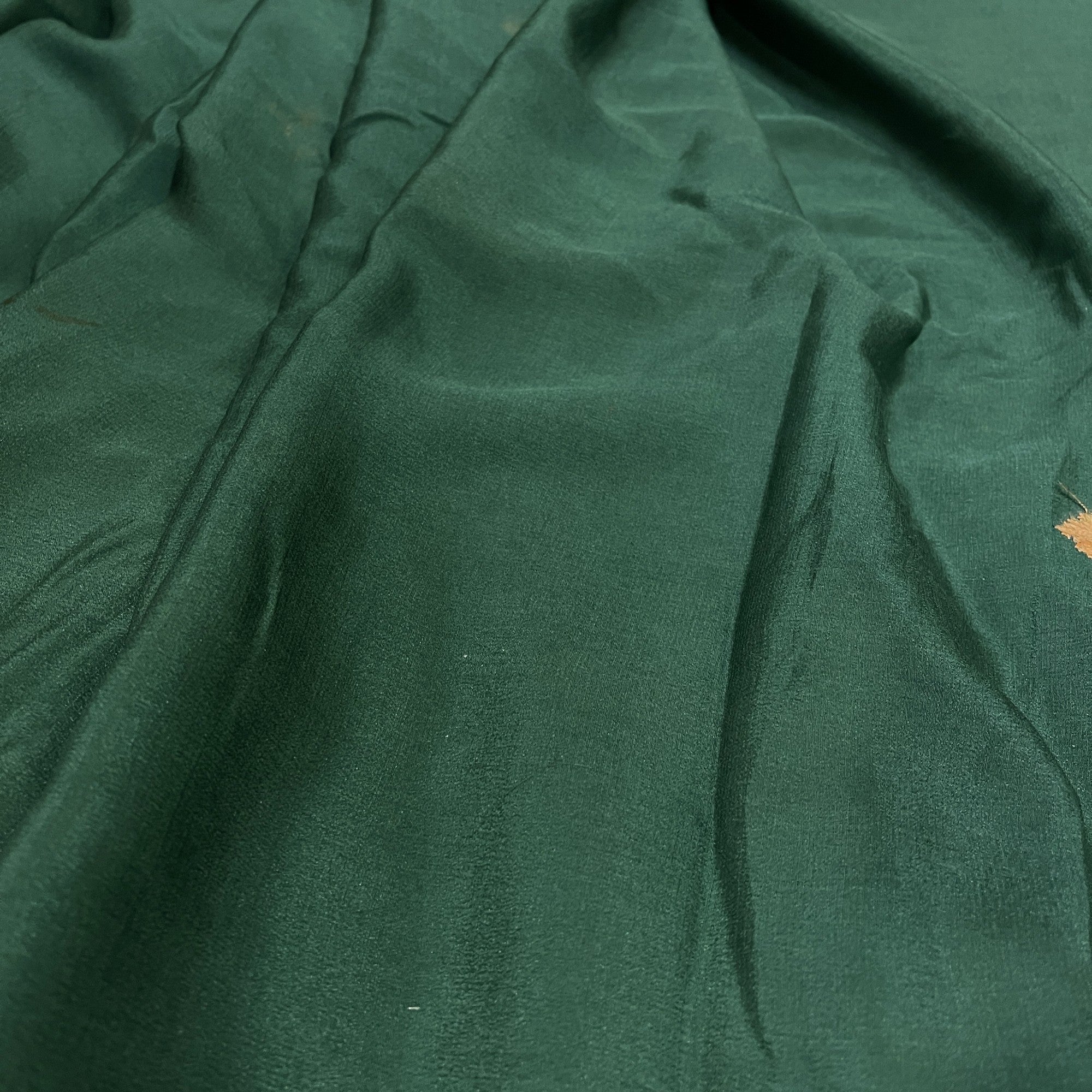 Pine Green Silk Saree - Vintage India NYC