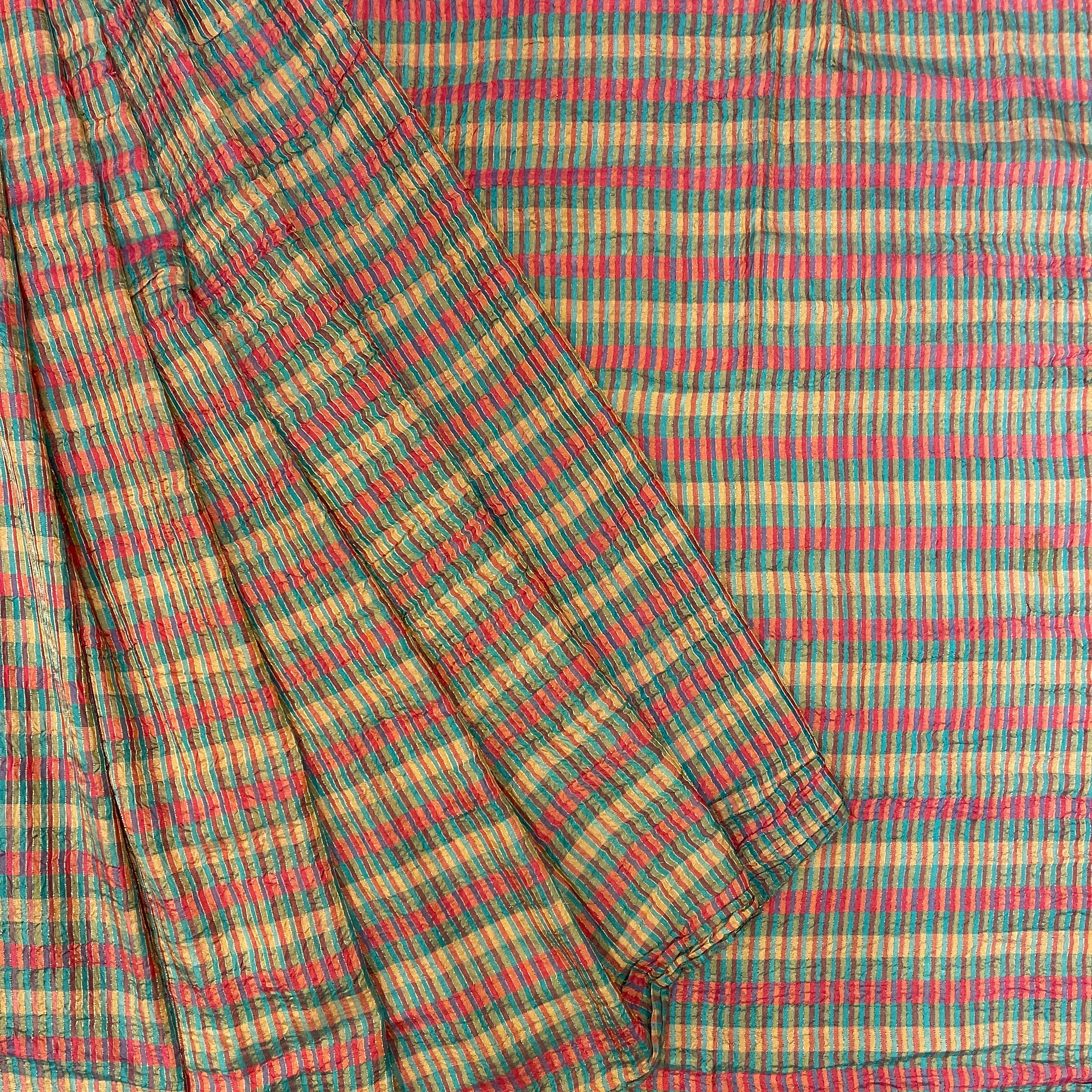 Multicolor Silk Saree - Vintage India NYC