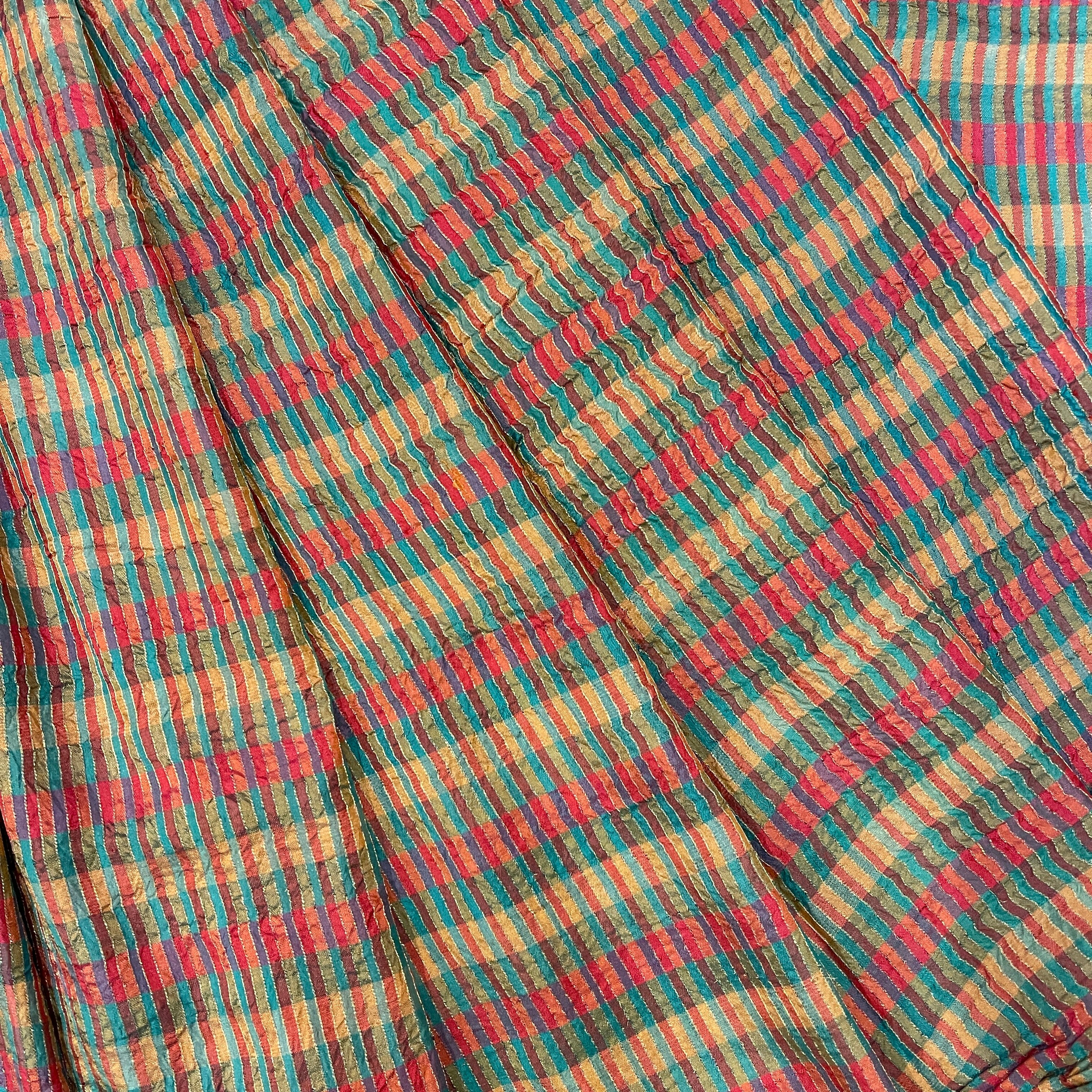 Multicolor Silk Saree - Vintage India NYC