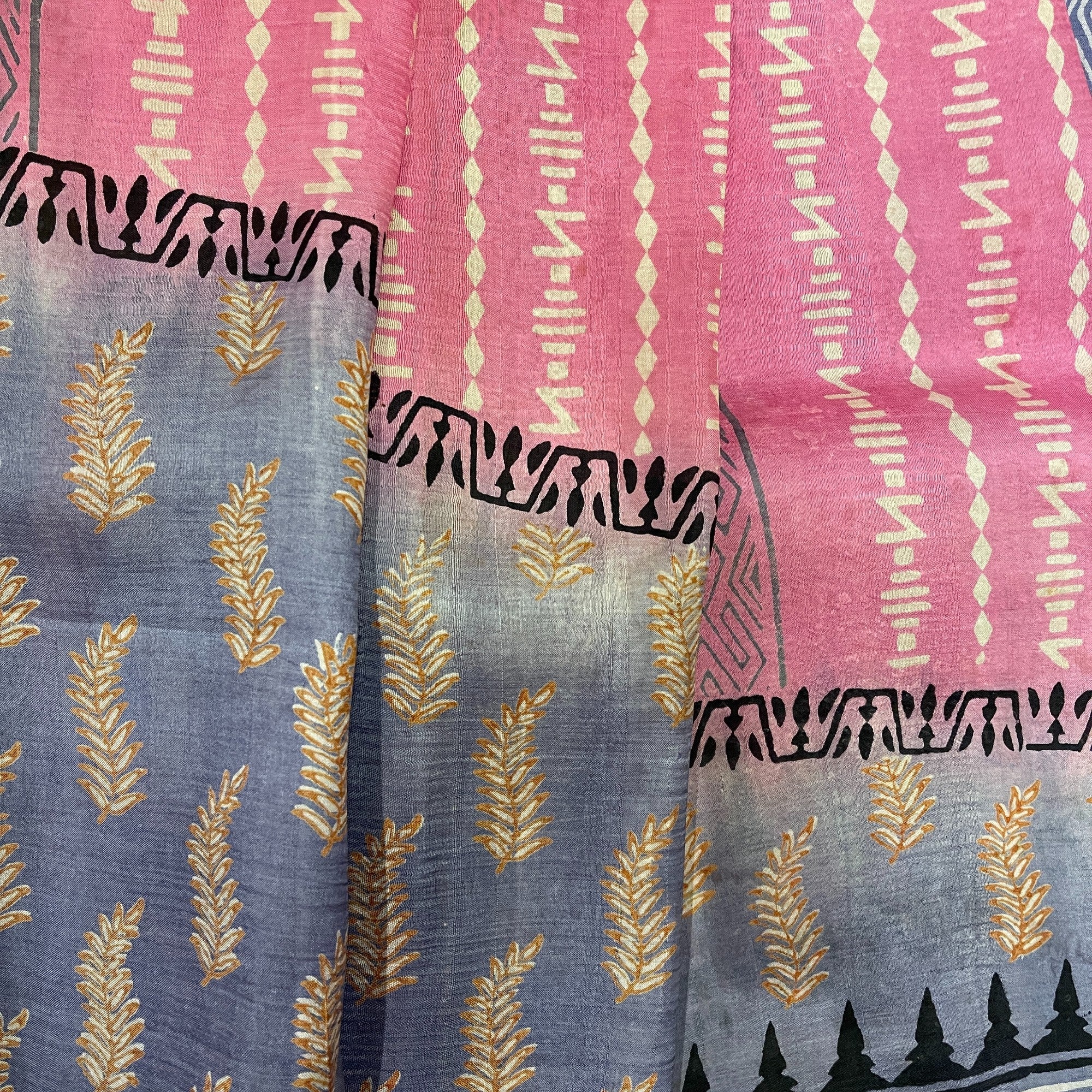 Pink Silk Saree - Vintage India NYC