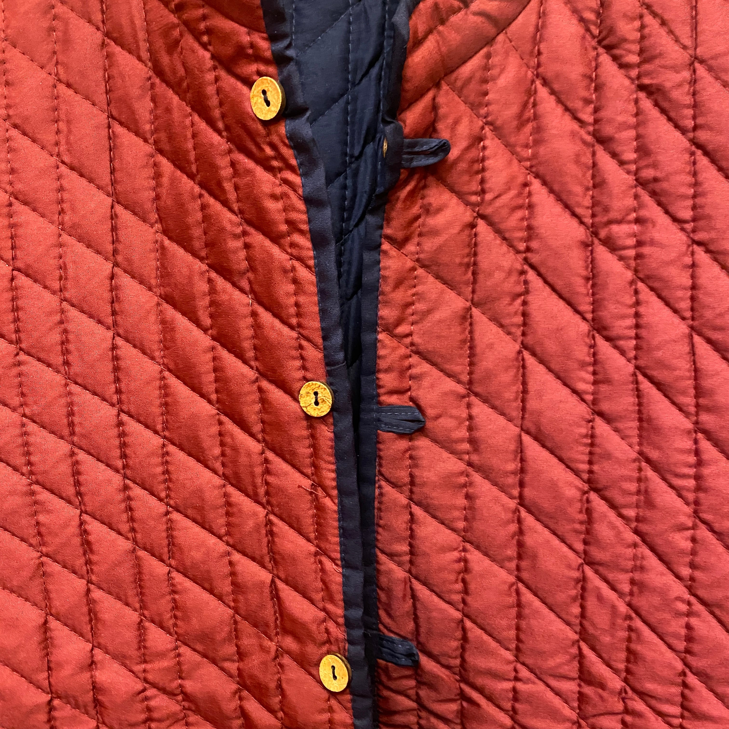 Mens Reversible Quilted Vests-Solid Colors - Vintage India NYC