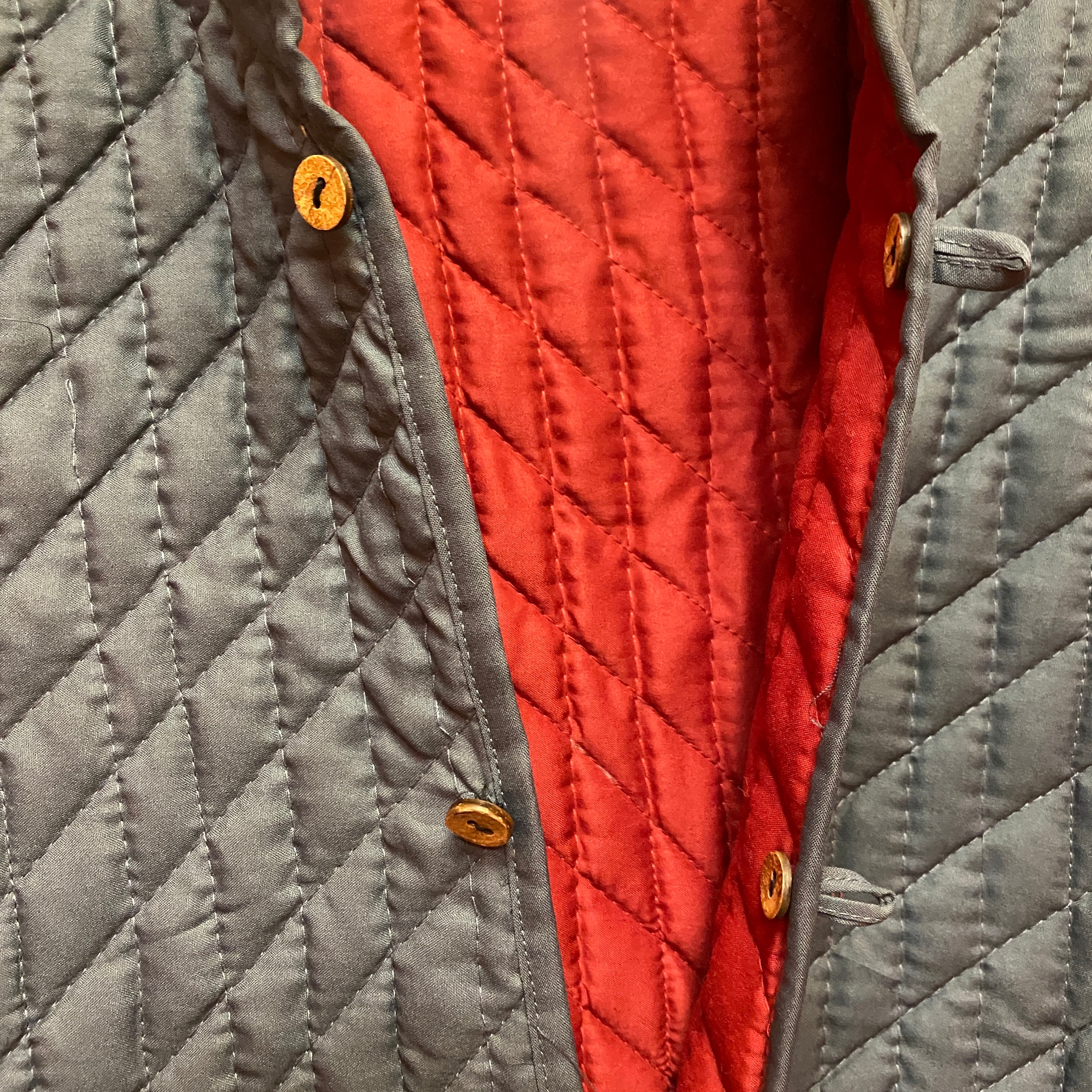 Mens Reversible Quilted Vests-Solid Colors - Vintage India NYC