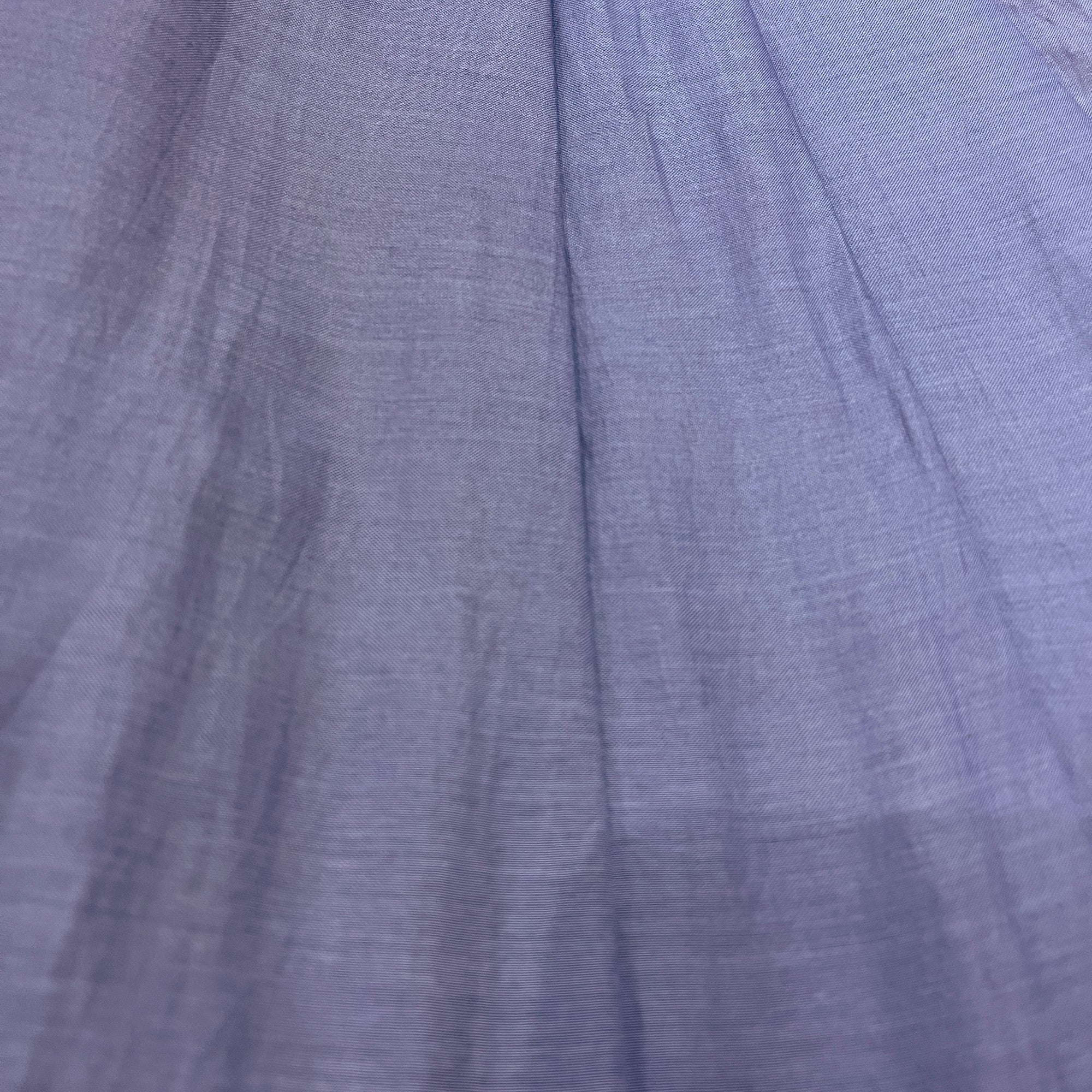 Lavender Cotton Silk Floral Embroidered Saree - Vintage India NYC