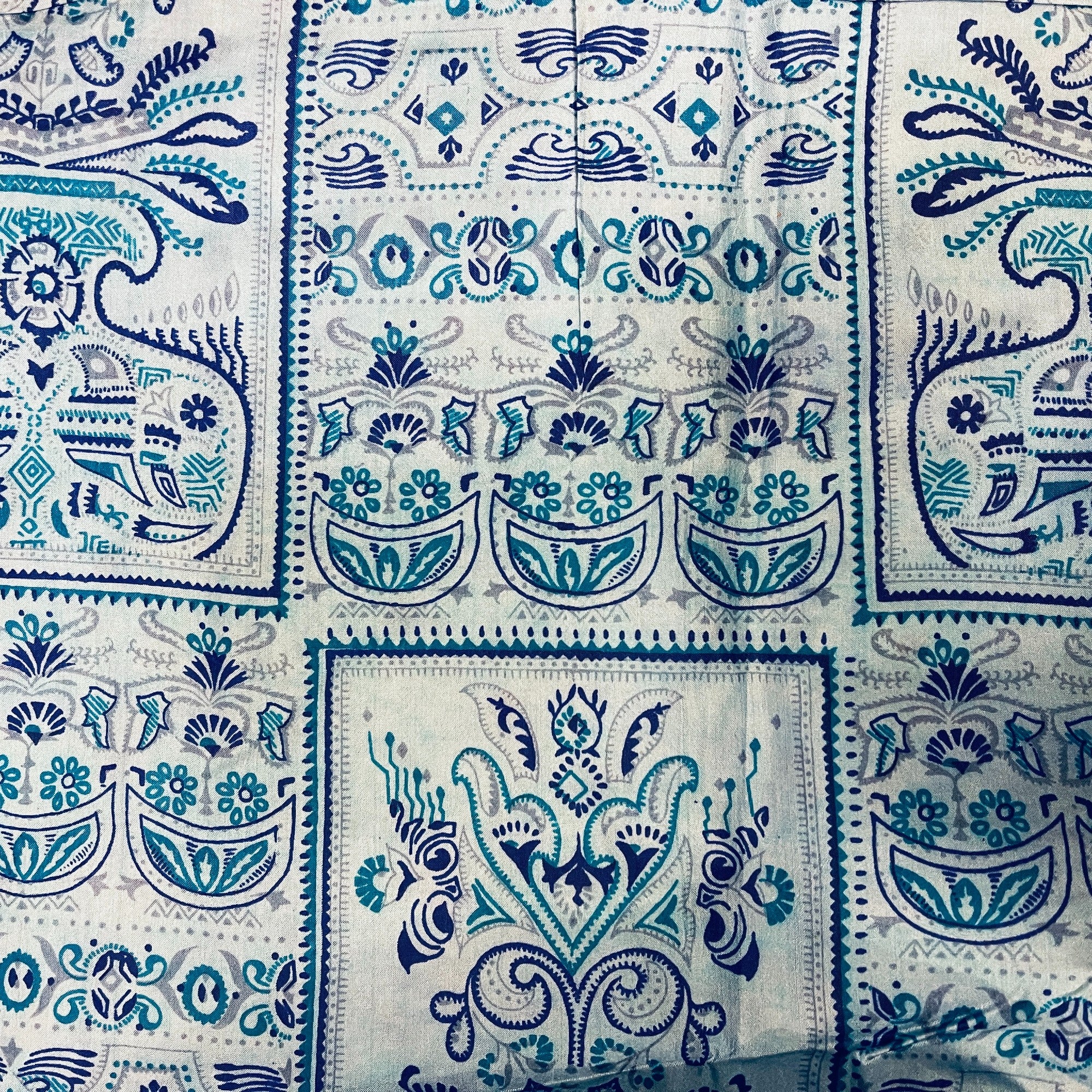 Vintage Silk Saree 2491 - Navy BLue - Vintage India NYC