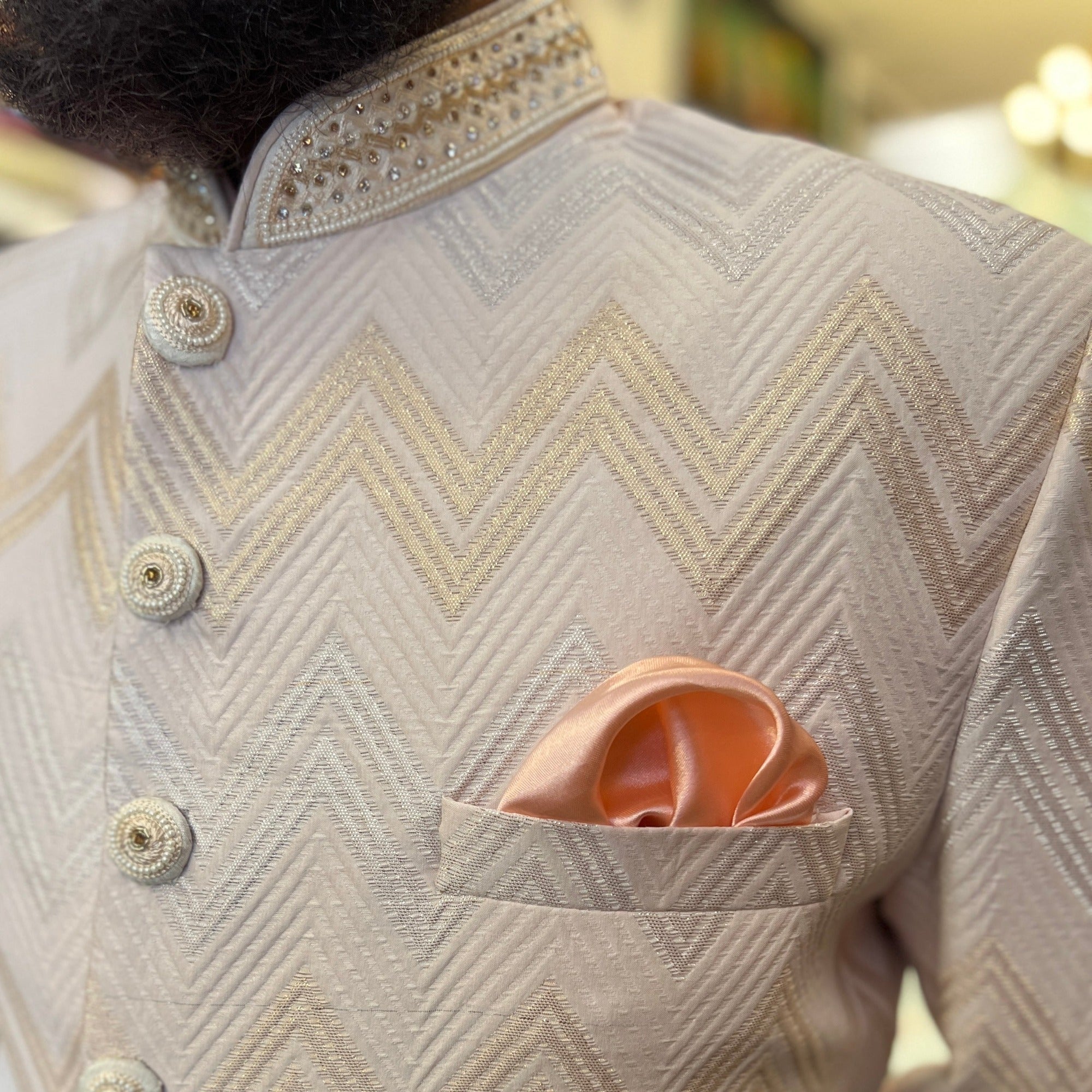 Blush Pink Sherwani
