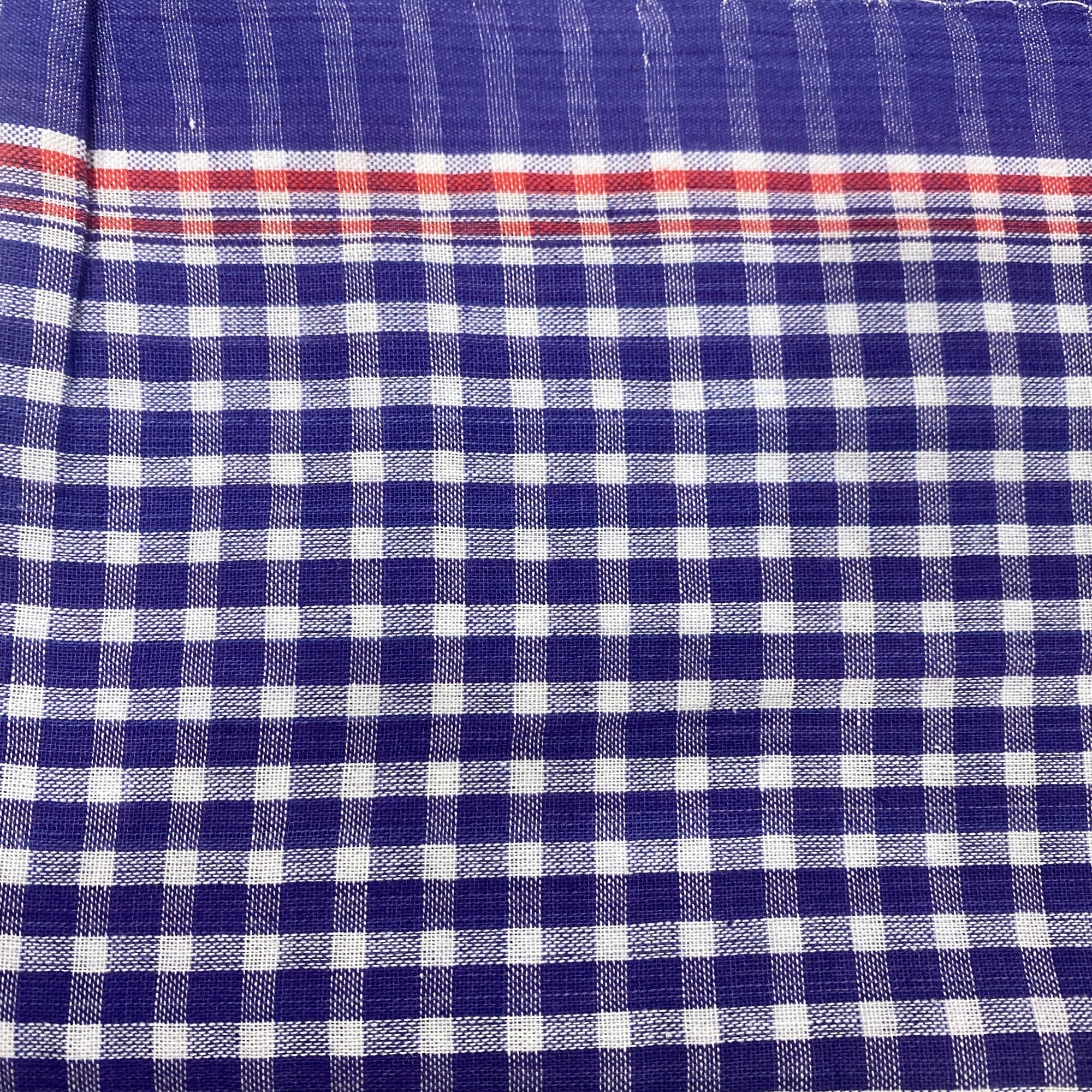 Madras Check Gamchha Towel - Vintage India NYC