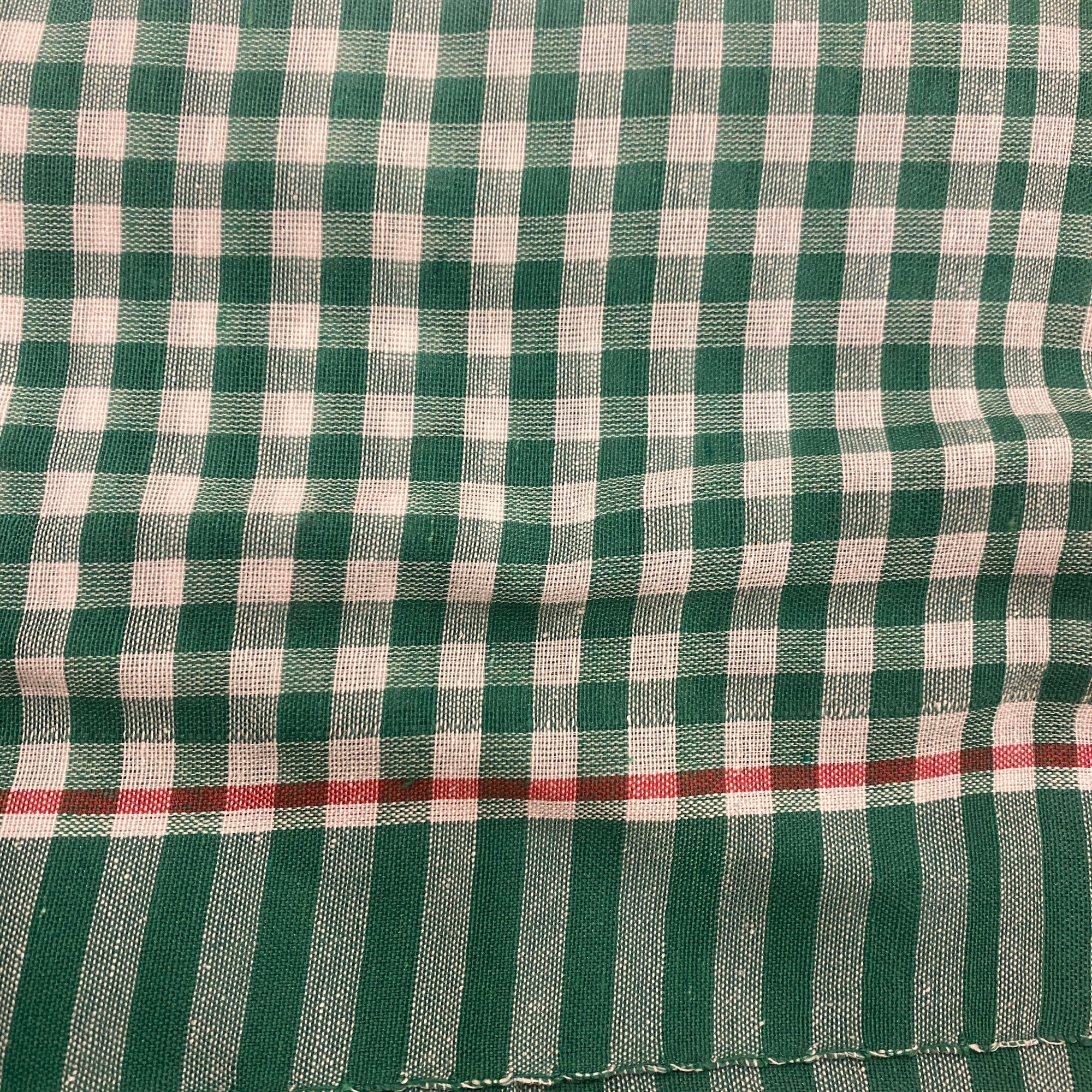 Madras Check Gamchha Towel - Vintage India NYC