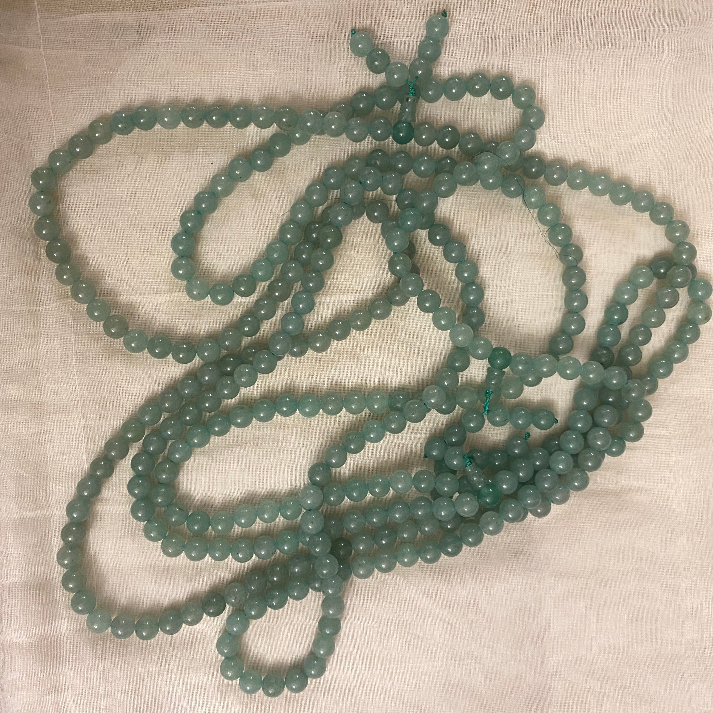 Aventurine Mala - Vintage India NYC