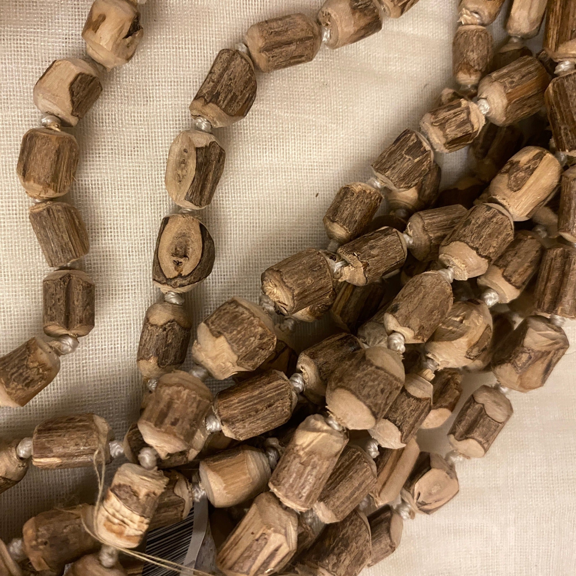 Rough Tulsi mala 108 beads - Vintage India NYC
