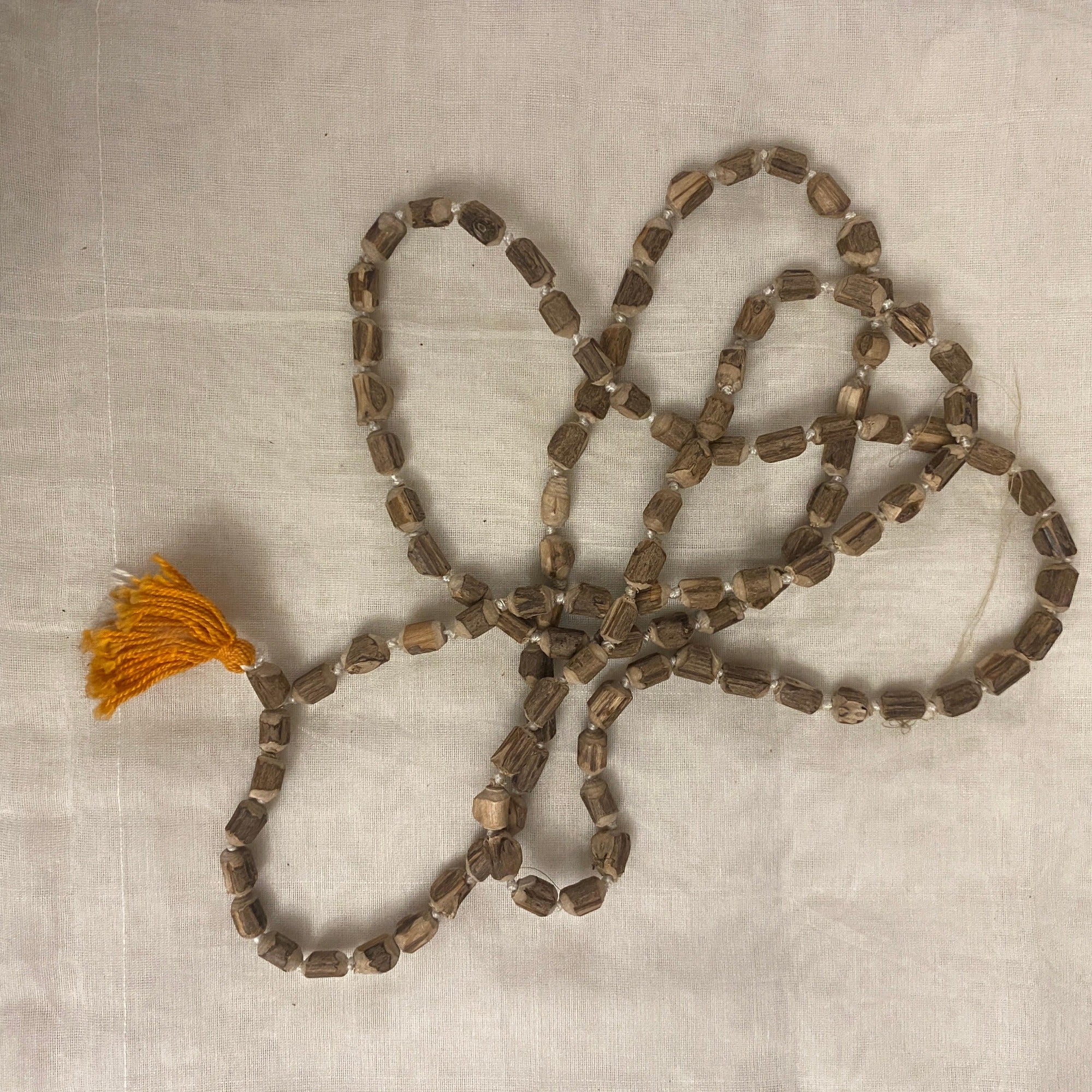 Rough Tulsi mala 108 beads - Vintage India NYC