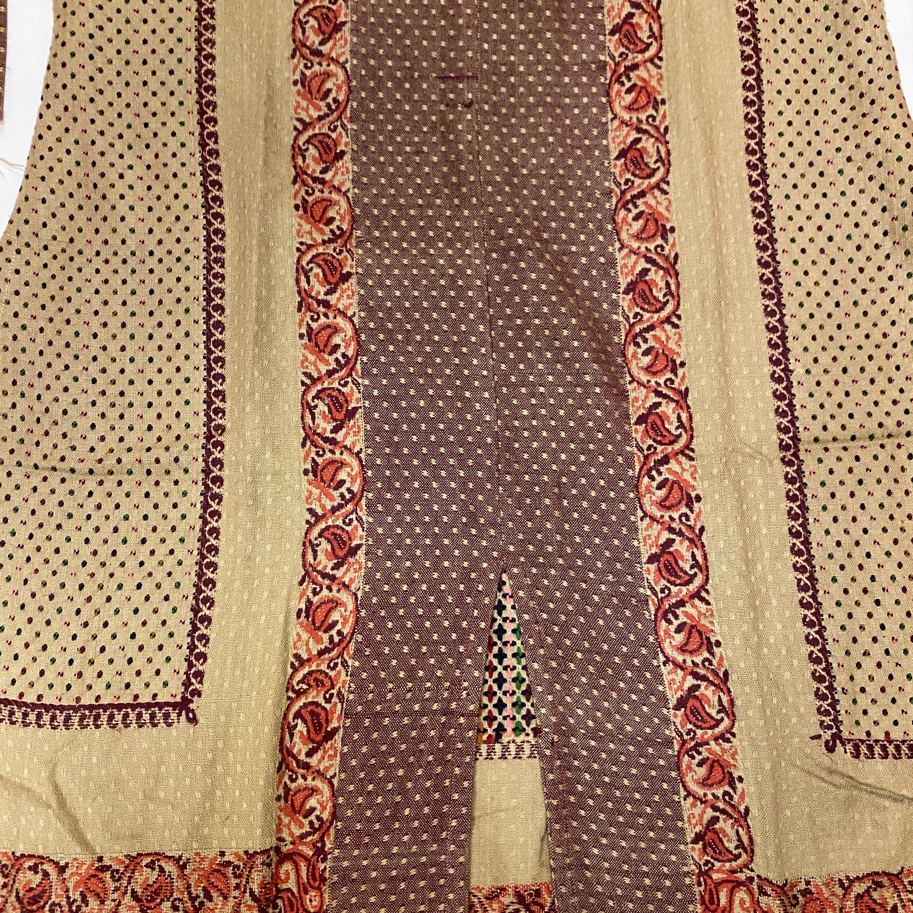 Woolen Beige Kurti - Size 44 - Vintage India NYC
