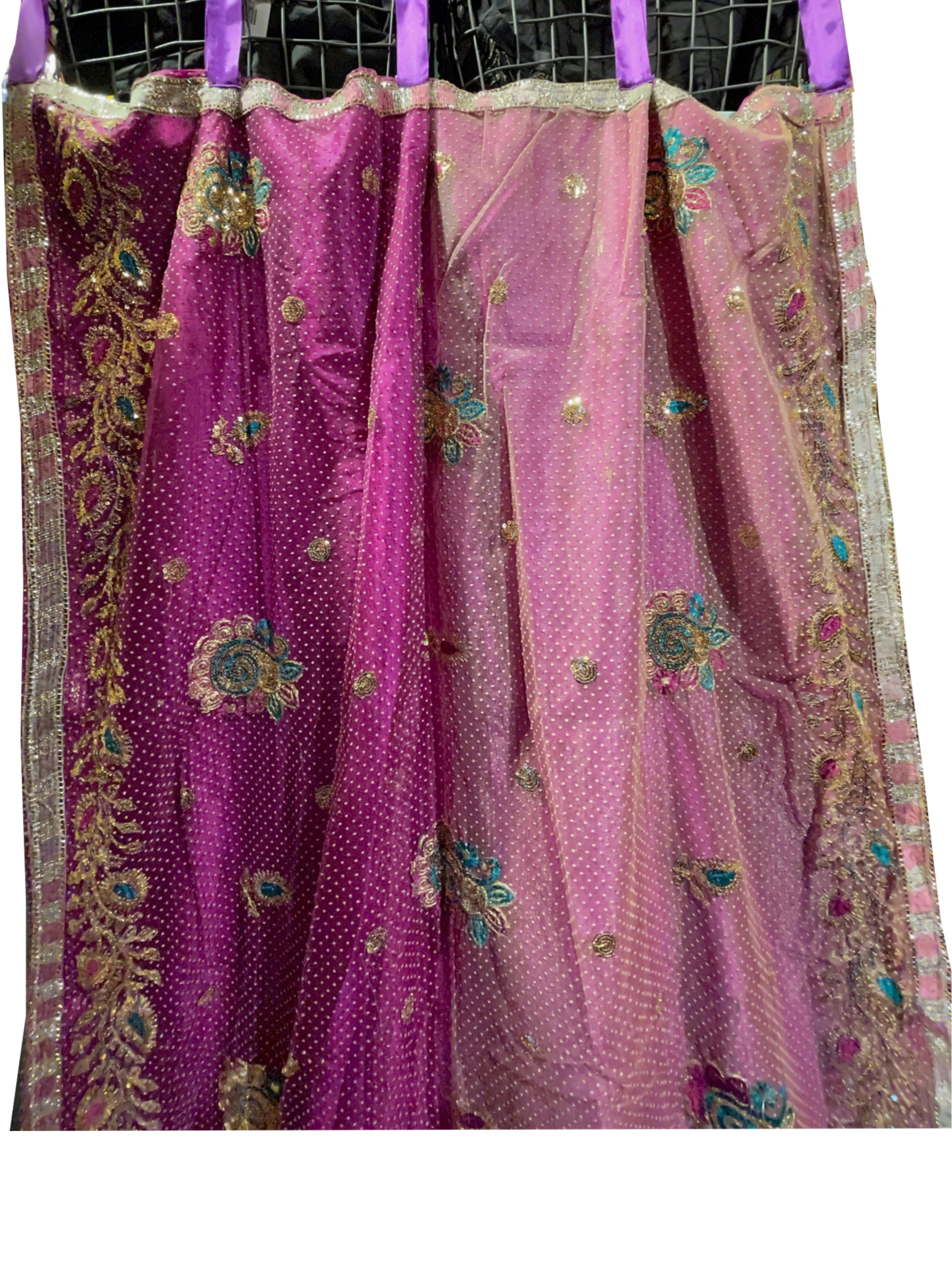 Single Curtains - Purples - Vintage India NYC