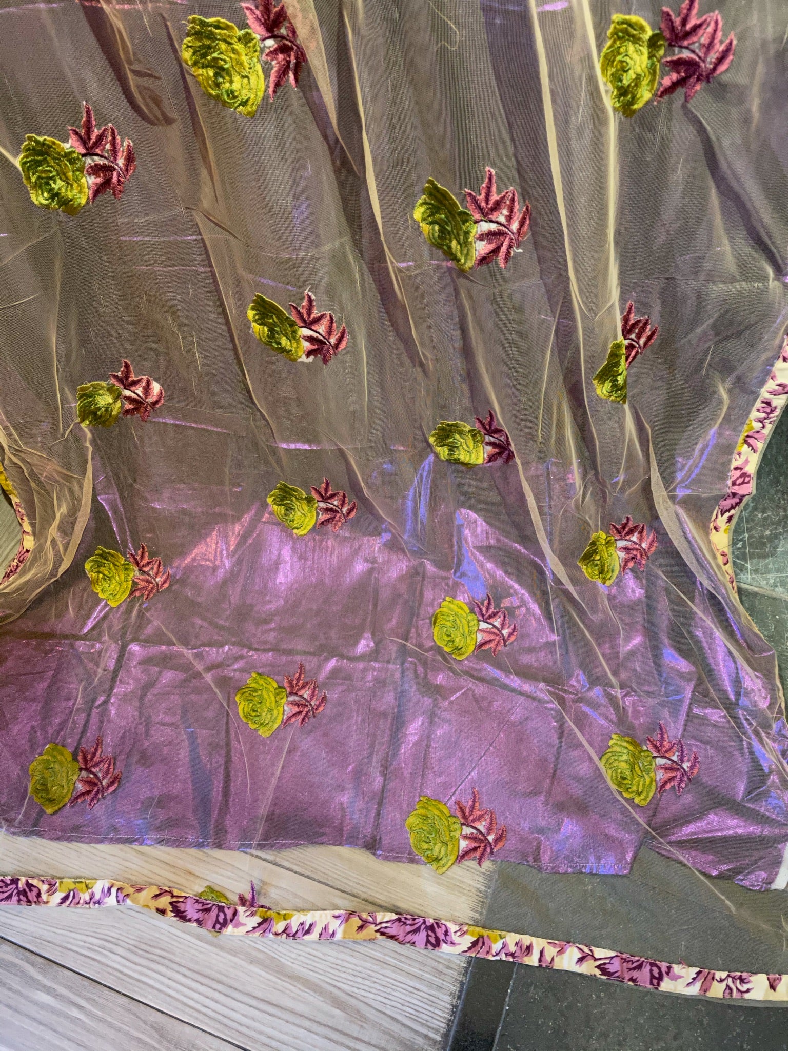 Single Curtains - Purples - Vintage India NYC