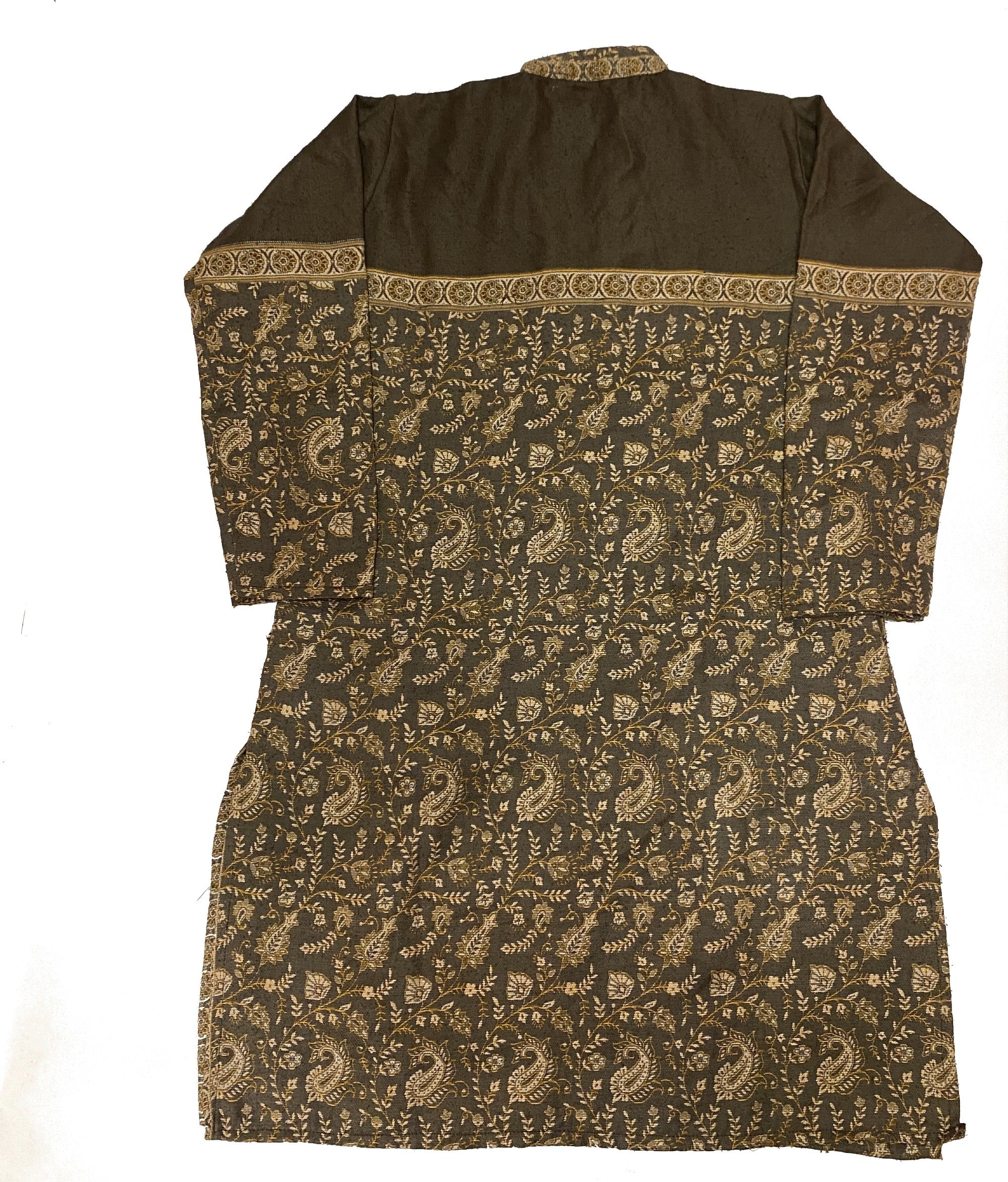 Woolen Grey Kurti - Size 42 - Vintage India NYC