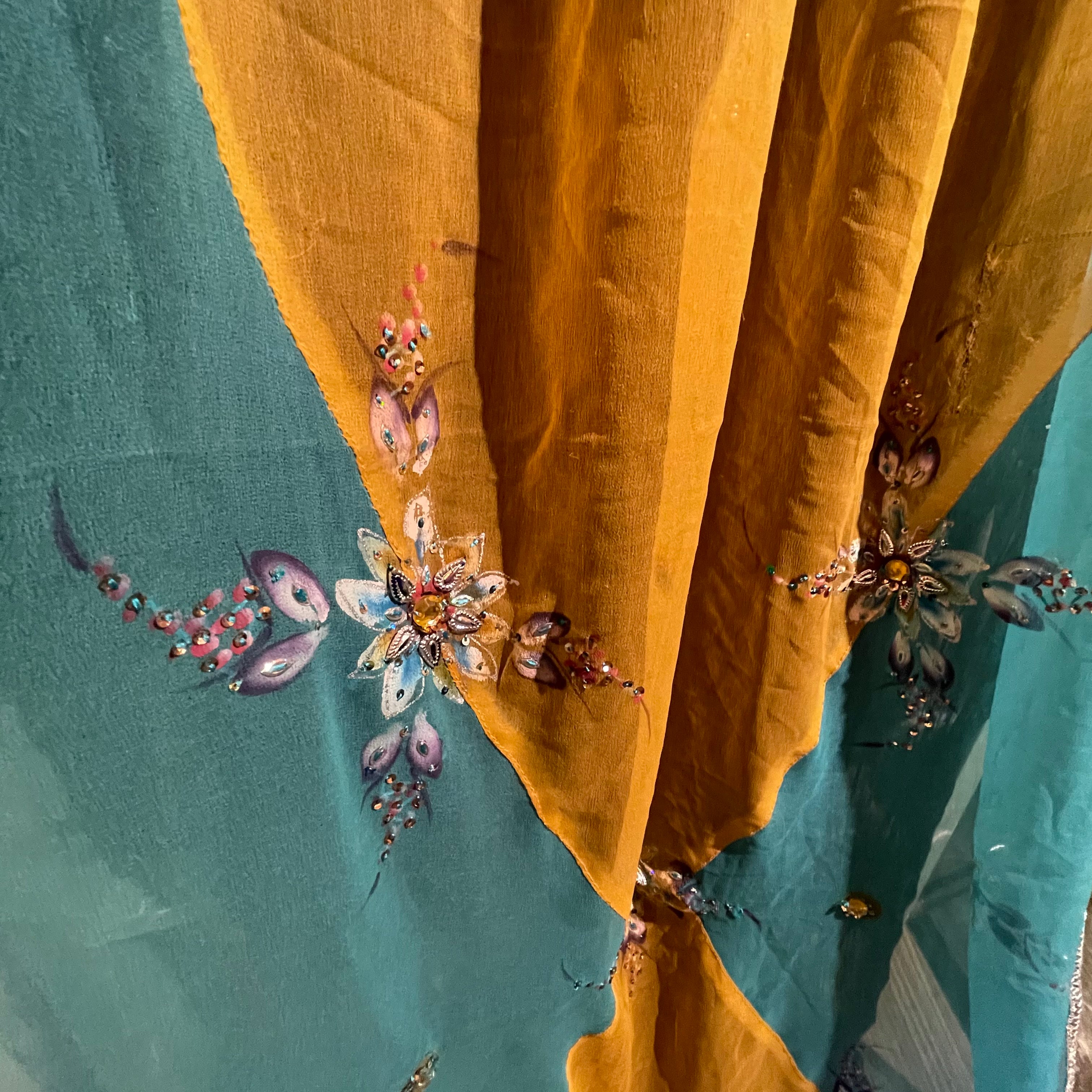 Single Curtains-Blues-7 Styles - Vintage India NYC