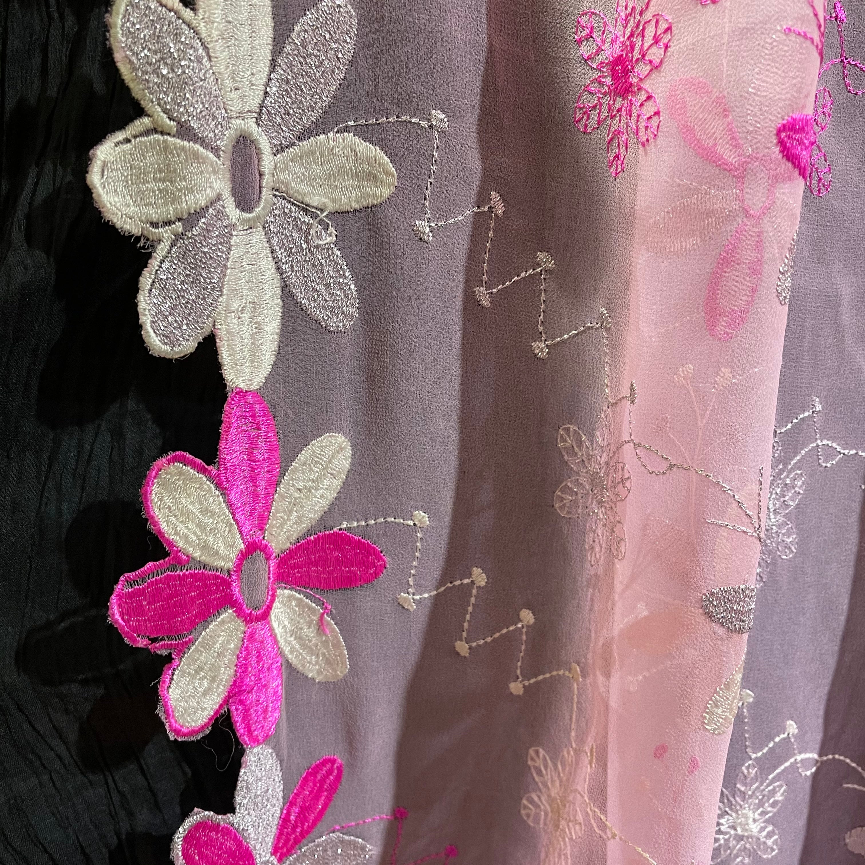 Single Unlined Pink Curtains -10 Styles - Vintage India NYC
