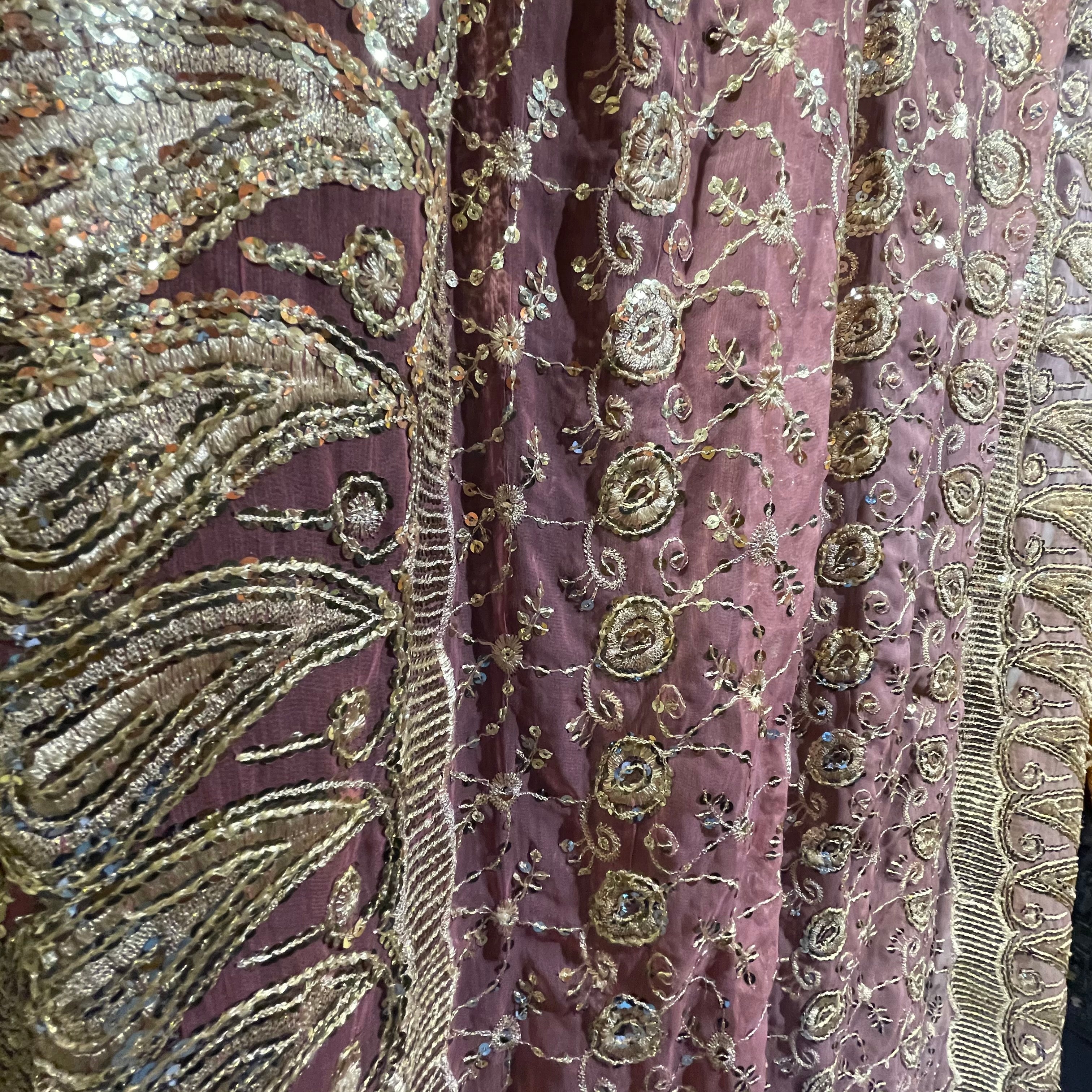 Single Lined Curtains - Pink - 2 Styles - Vintage India NYC