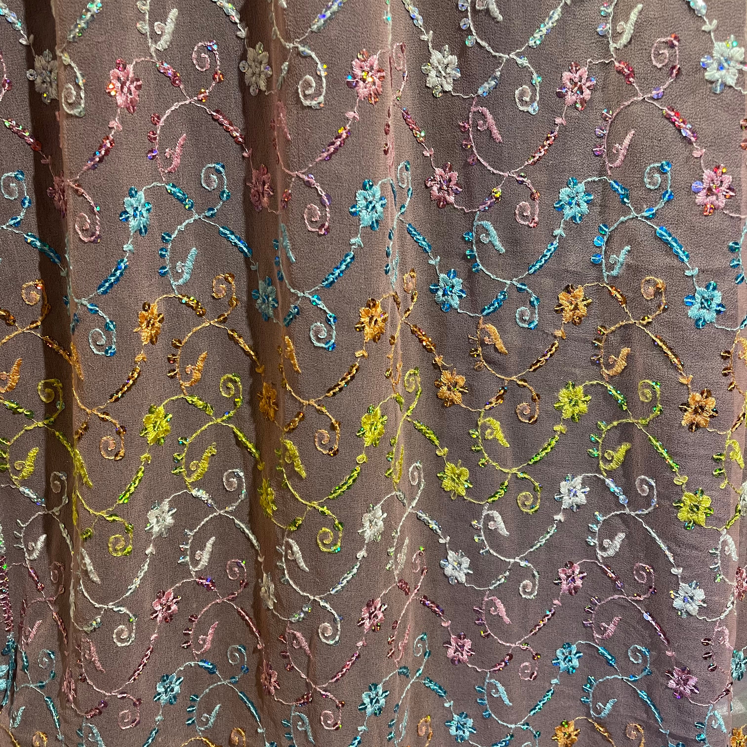 Single Unlined Pink Curtains -10 Styles - Vintage India NYC
