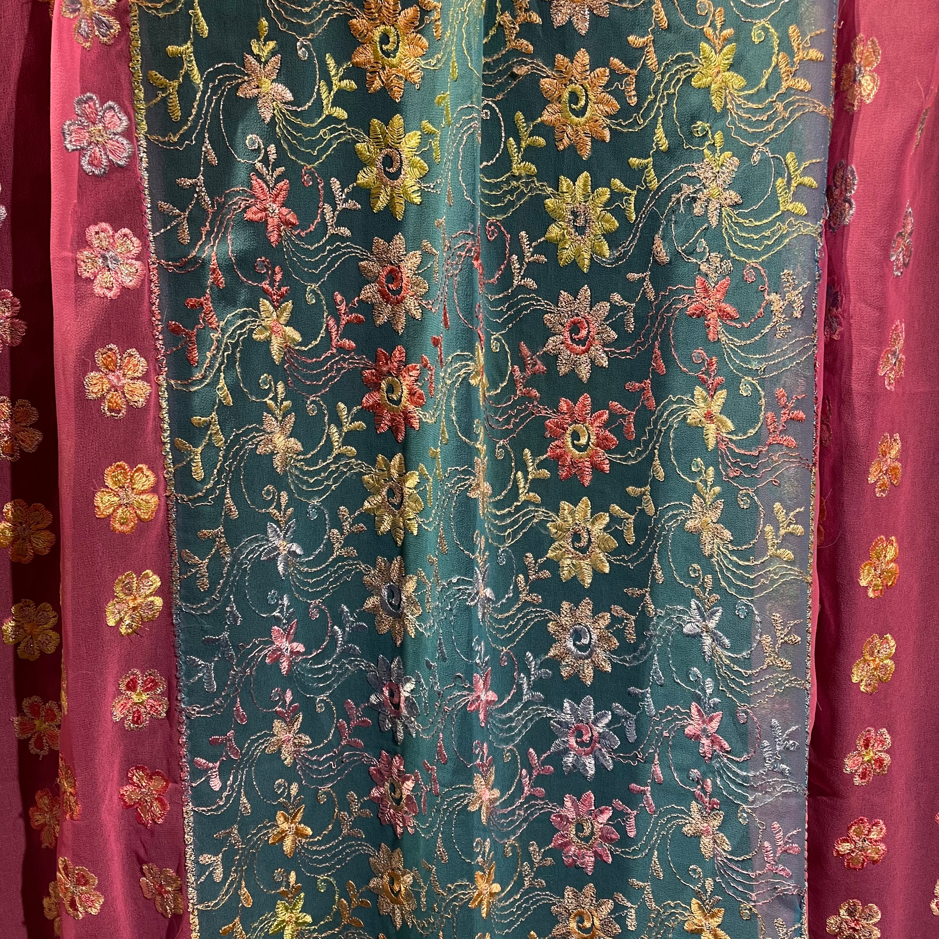 Single Unlined Pink Curtains -10 Styles - Vintage India NYC