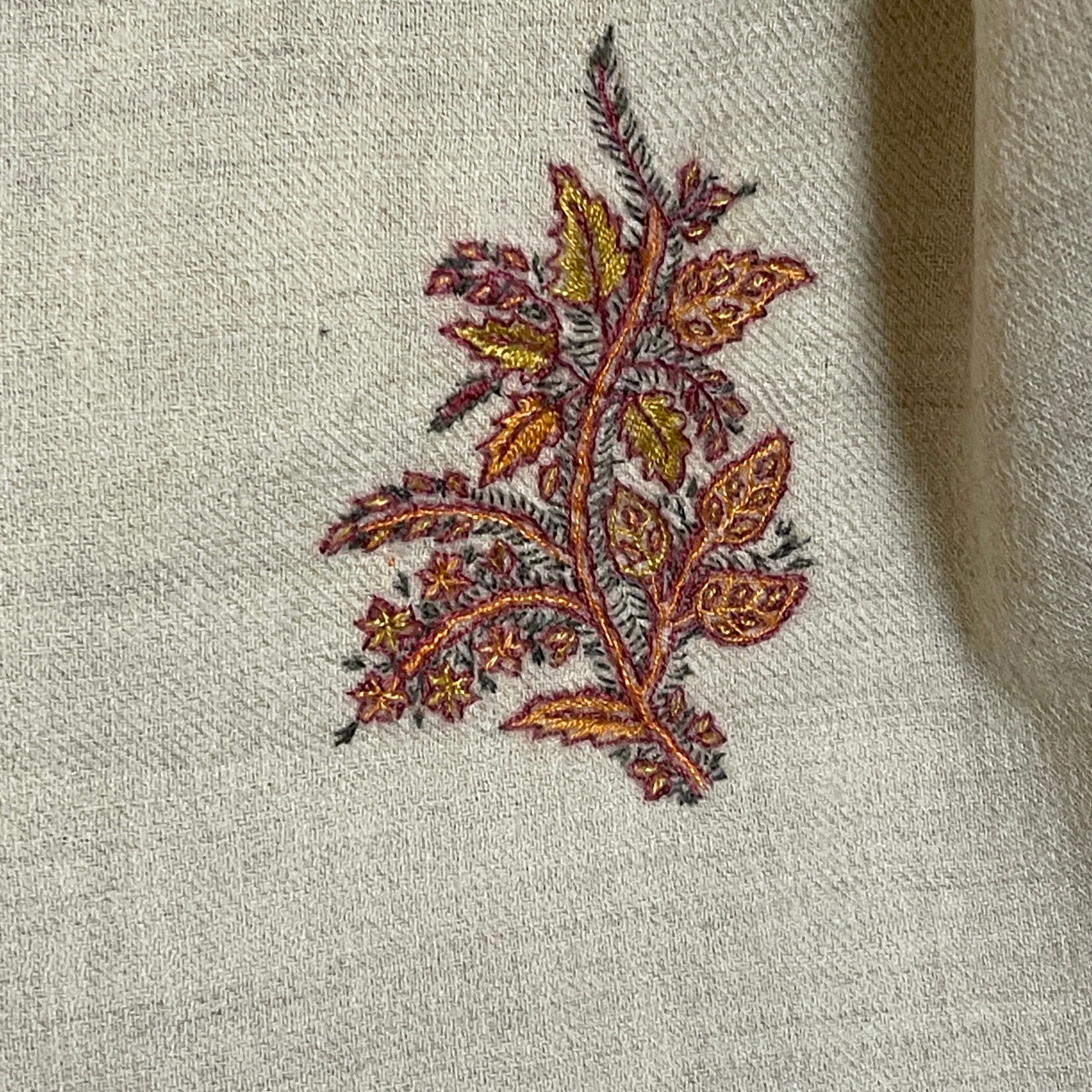 Vintage Handmade Kashmiri Shawls - 2 Styles - Vintage India NYC