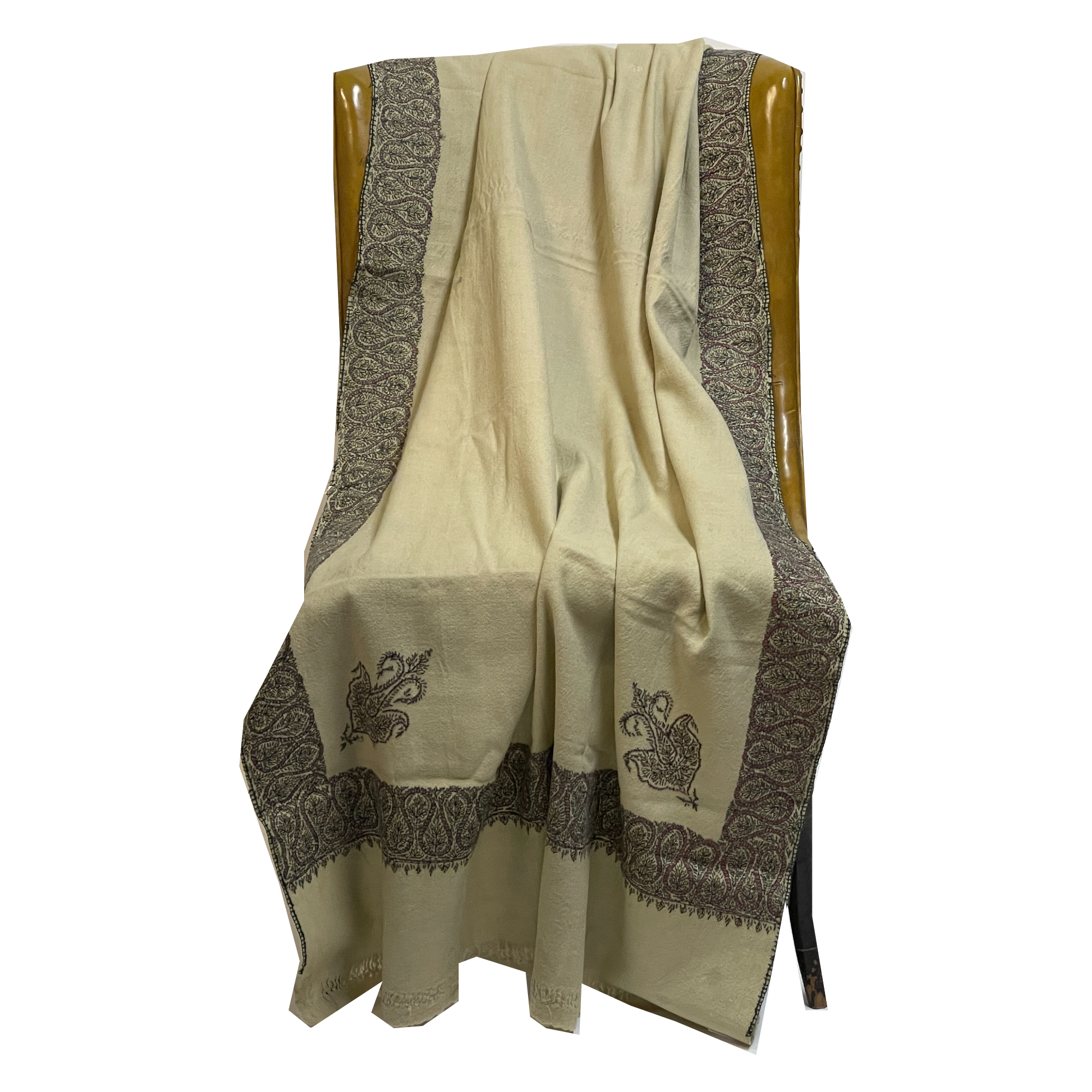 Vintage Handmade Kashmiri Shawls - 2 Styles - Vintage India NYC