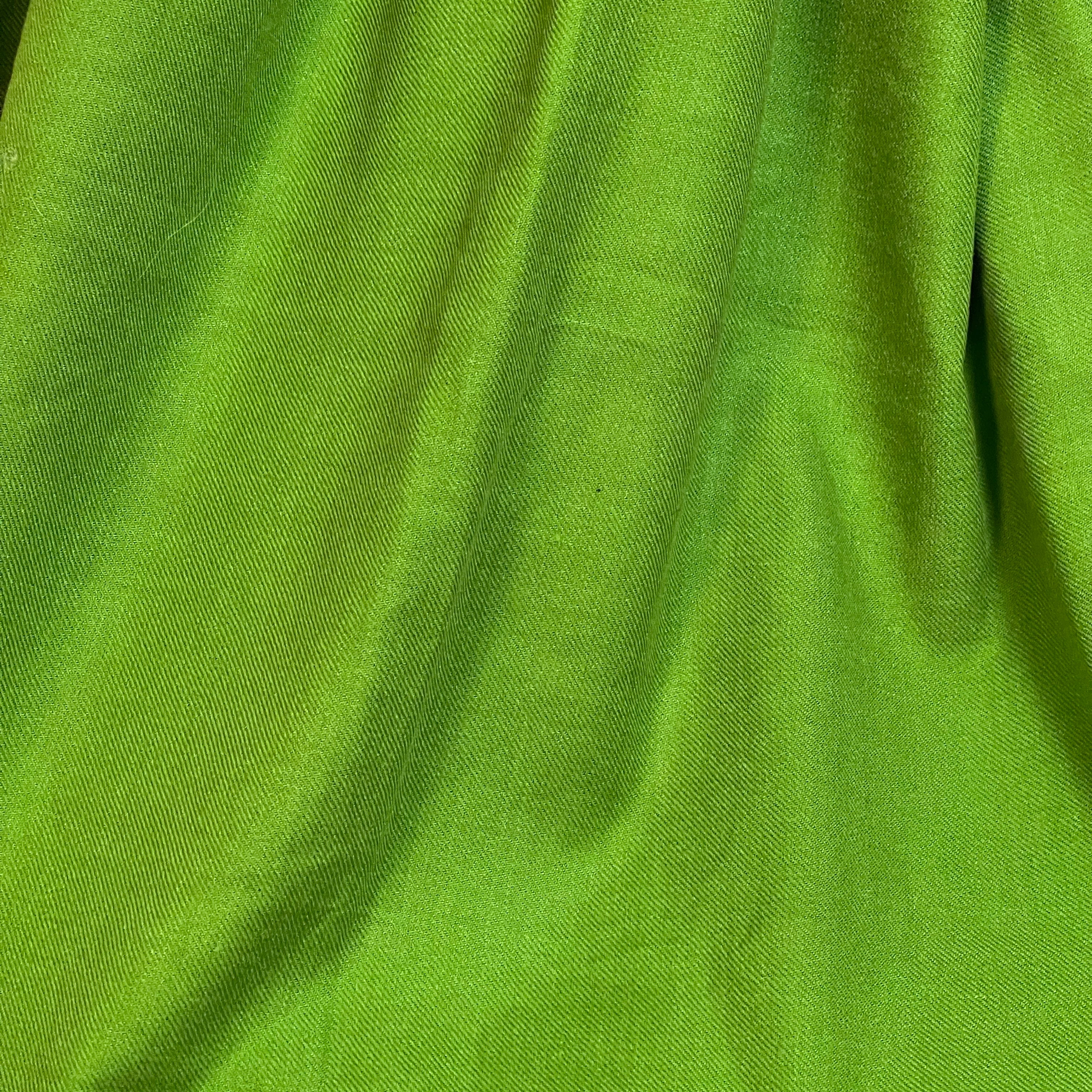 Green Embroidered Kashmiri Shawl - Vintage India NYC
