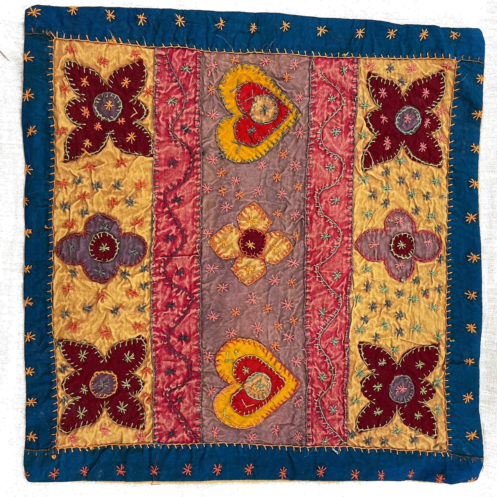 Applique Pillow covers - 6 Styles - Vintage India NYC