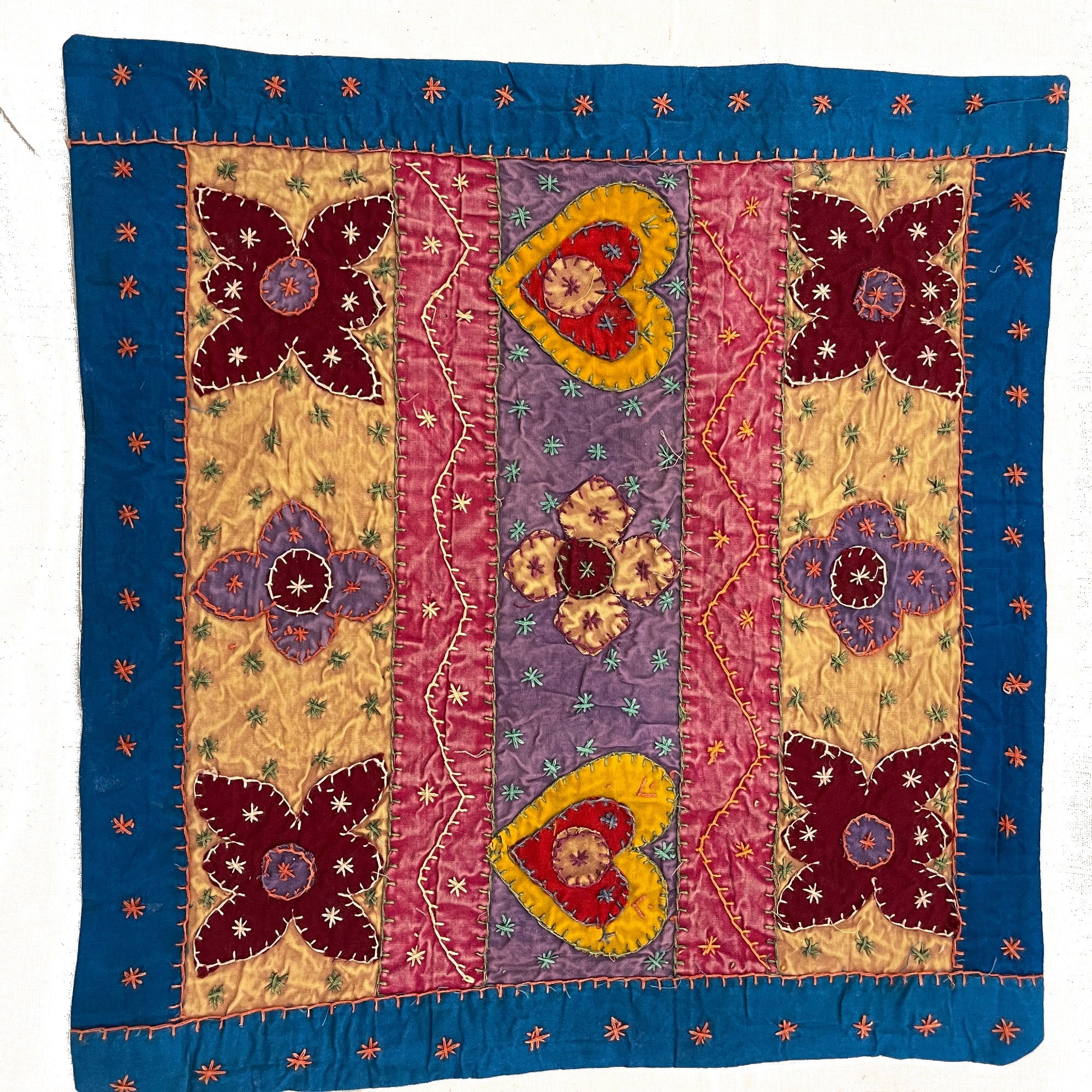 Applique Pillow covers - 6 Styles - Vintage India NYC