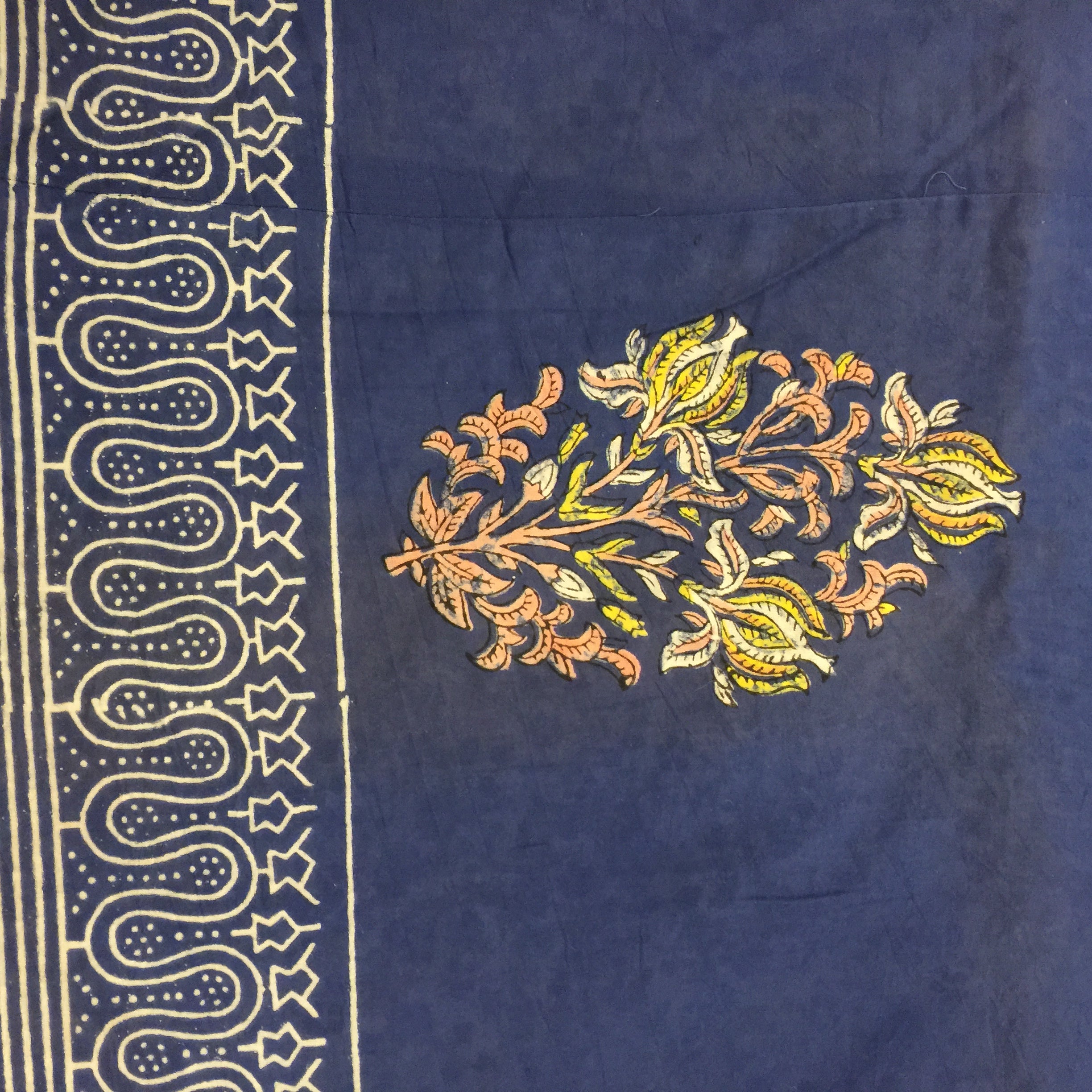 SC Reversible Blockprint Duvet Covers - Indigo - Vintage India NYC