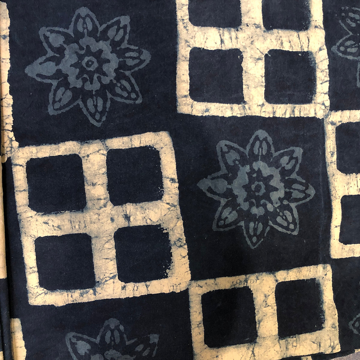 JM Cotton Indigo Sheets- Queen Size - Vintage India NYC