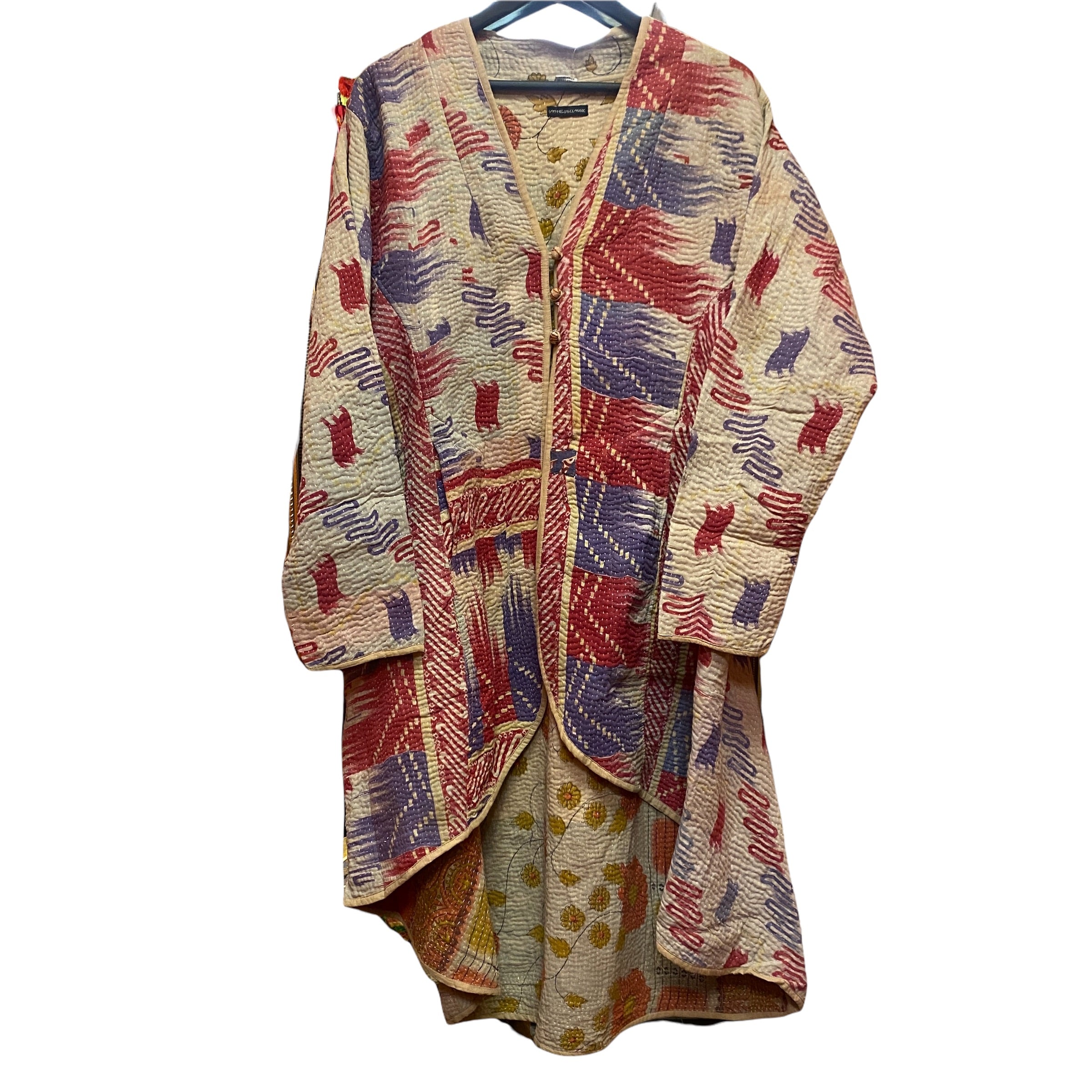 Long Kantha Coat-13 Styles - Vintage India NYC