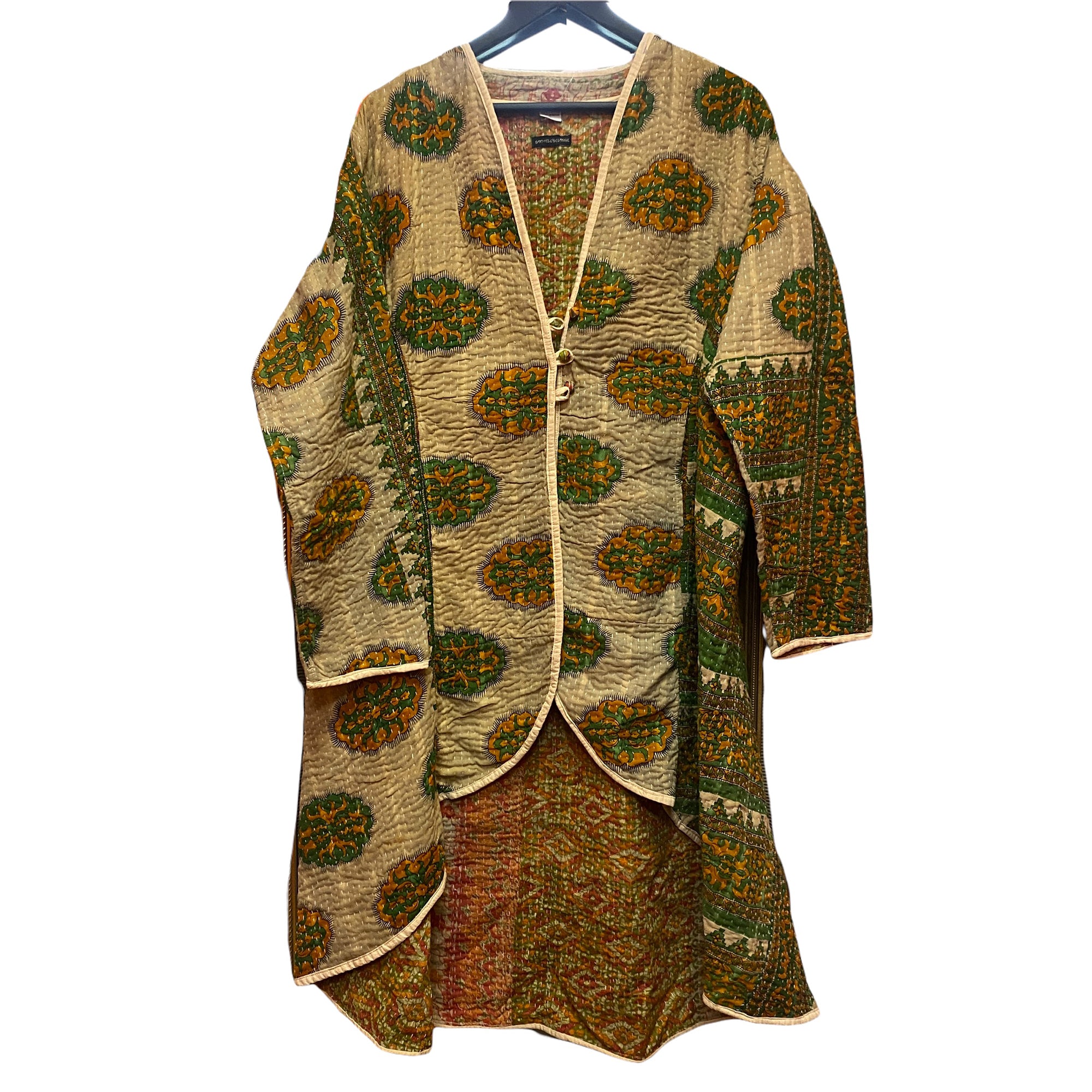 Long Kantha Coat-13 Styles - Vintage India NYC