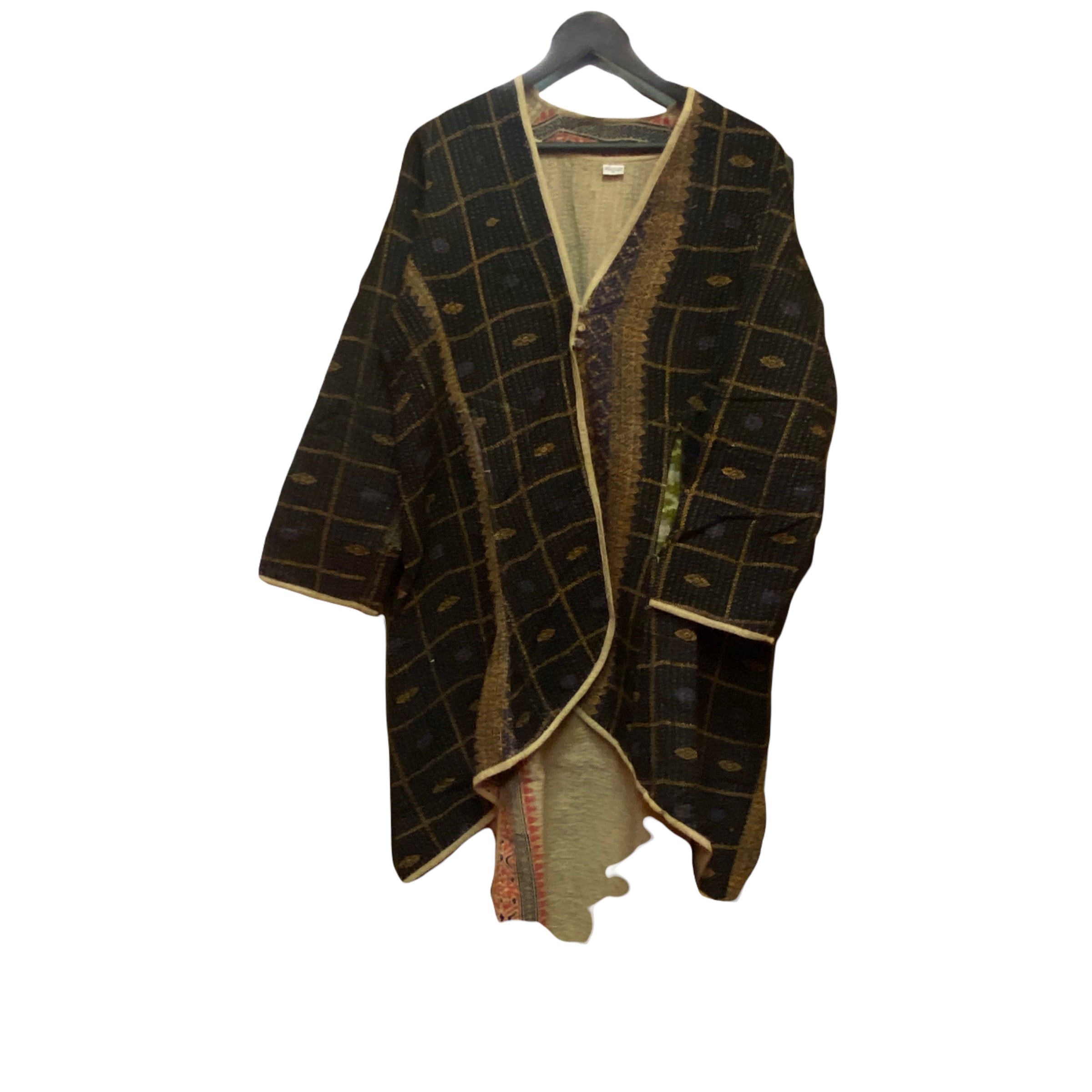 Long Kantha Coat-13 Styles - Vintage India NYC