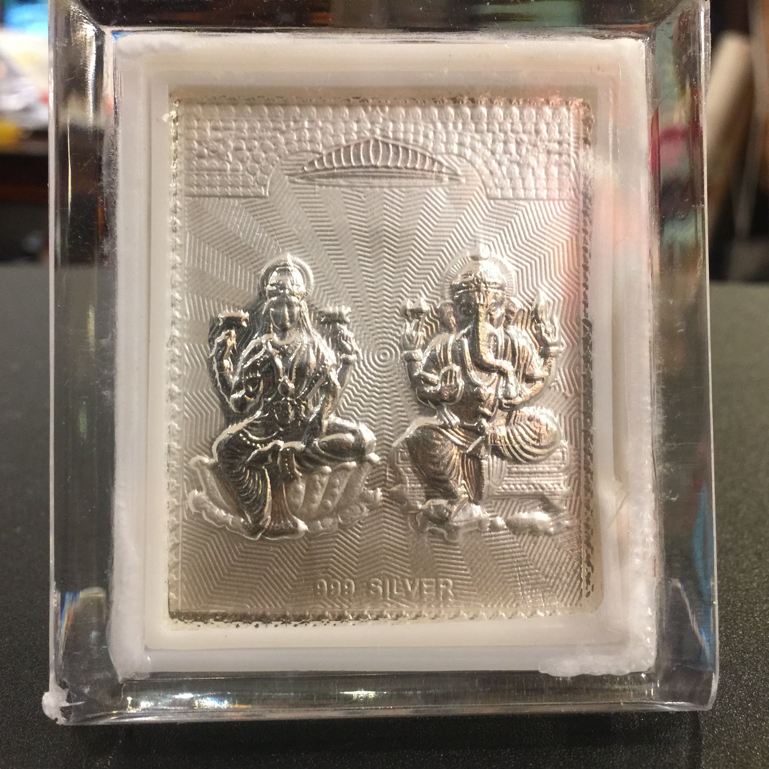 Hindu God & Goddess Religious Silver Frames AUJ Silver (.999) 31 - Vintage India NYC