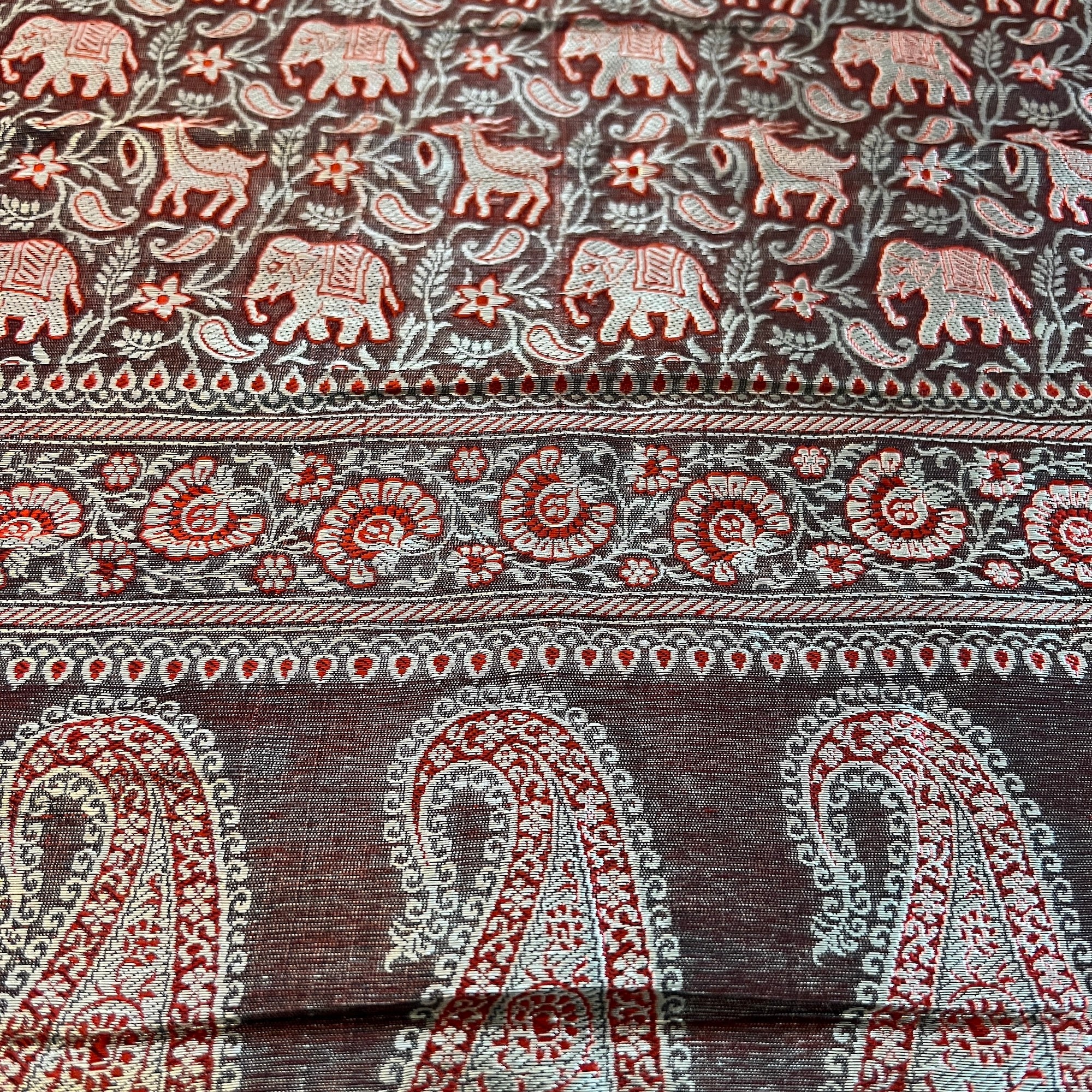 LH Banarsi SilkTable Runners-2 Styles - Vintage India NYC