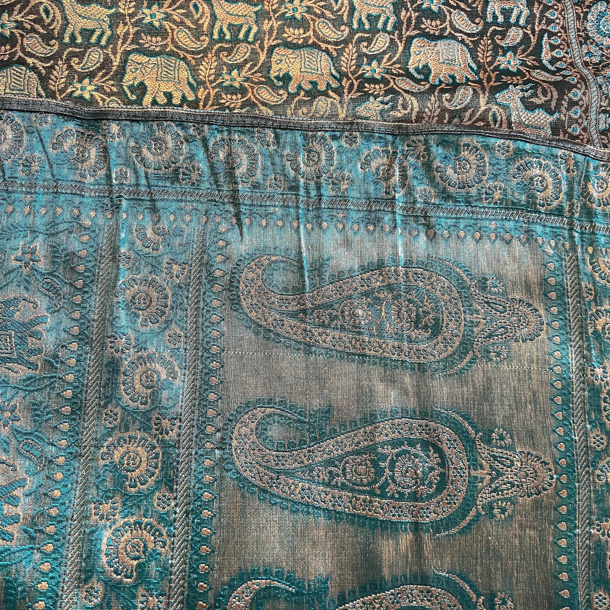 LH Banarsi SilkTable Runners-2 Styles - Vintage India NYC