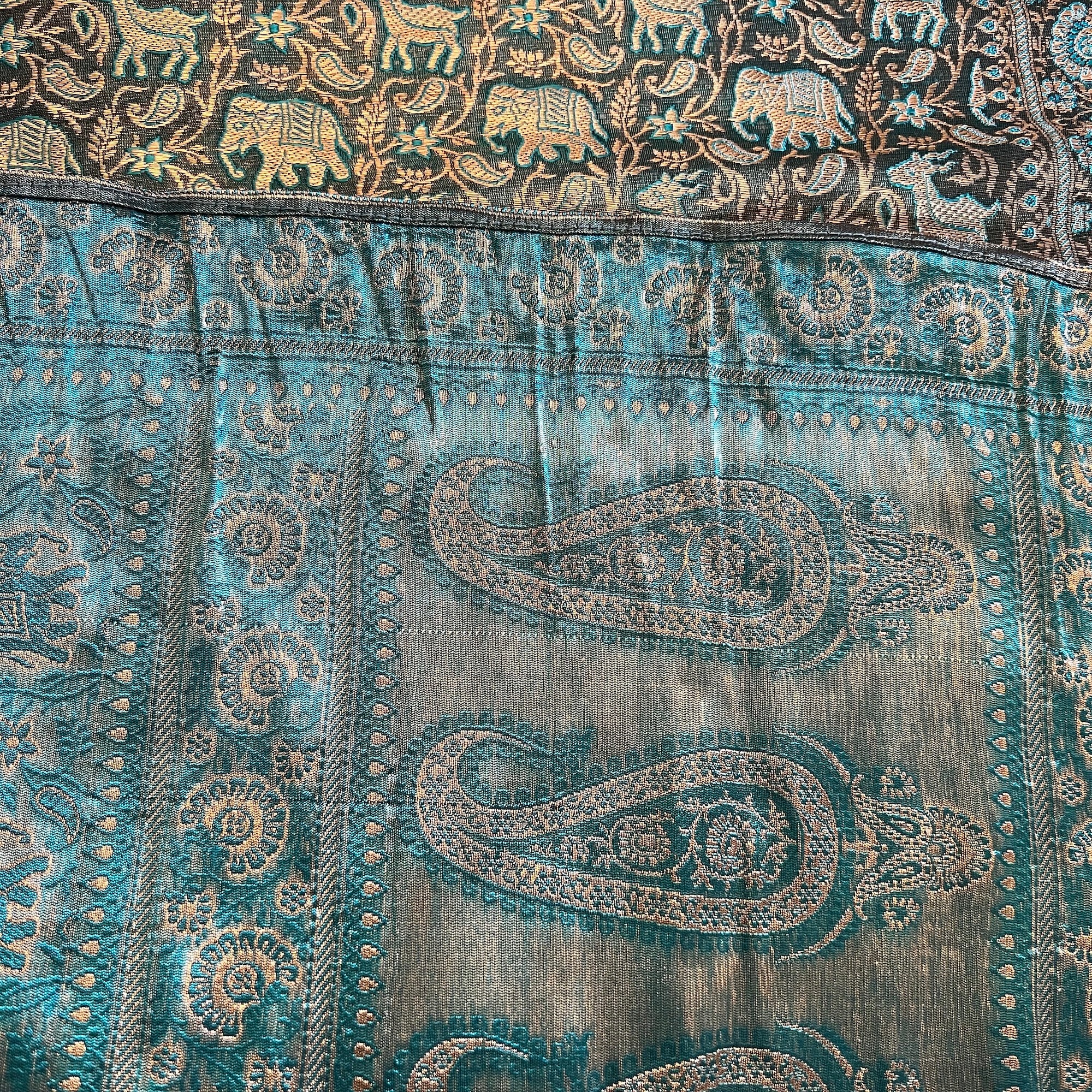 LH Banarsi SilkTable Runners-2 Styles - Vintage India NYC