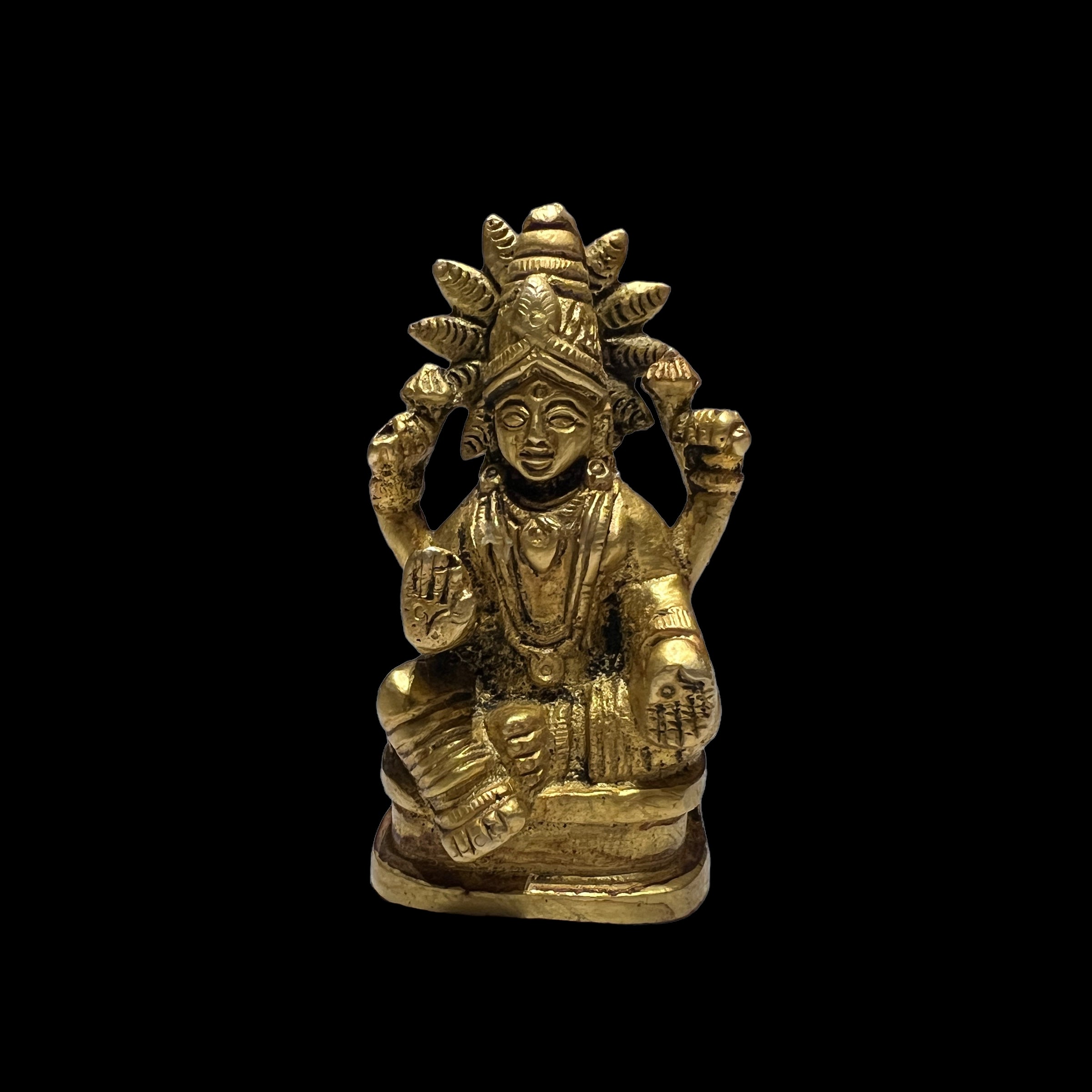 GM Brass Lakshmi 188- 3 in - Vintage India NYC