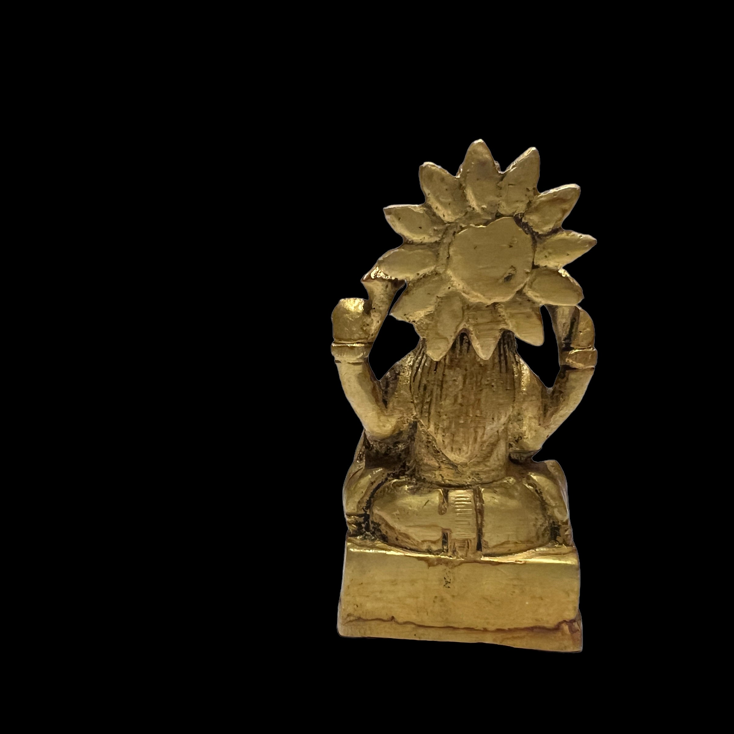 GM Brass Lakshmi 188- 3 in - Vintage India NYC