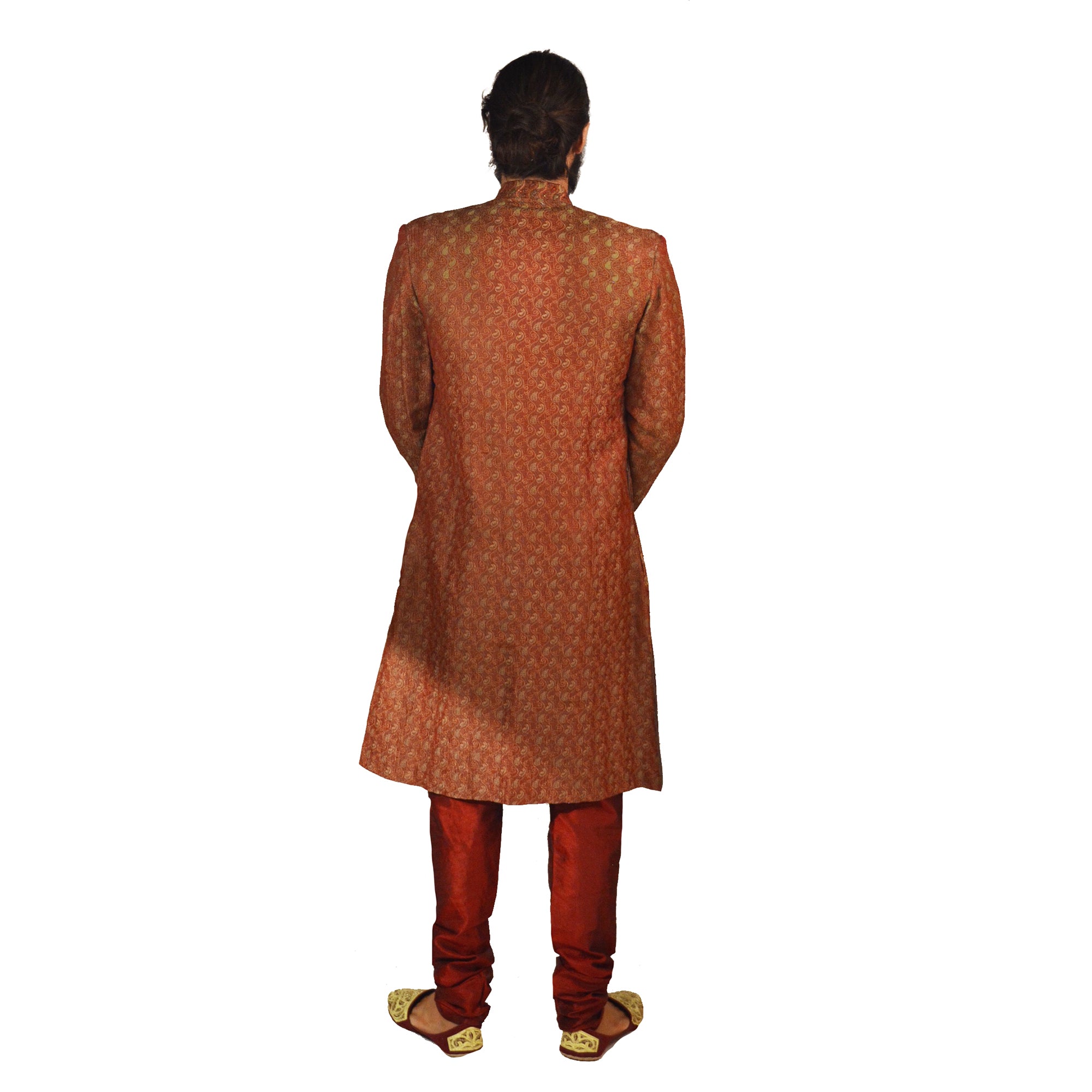 Vintage Light Maroon Sherwani - Vintage India NYC