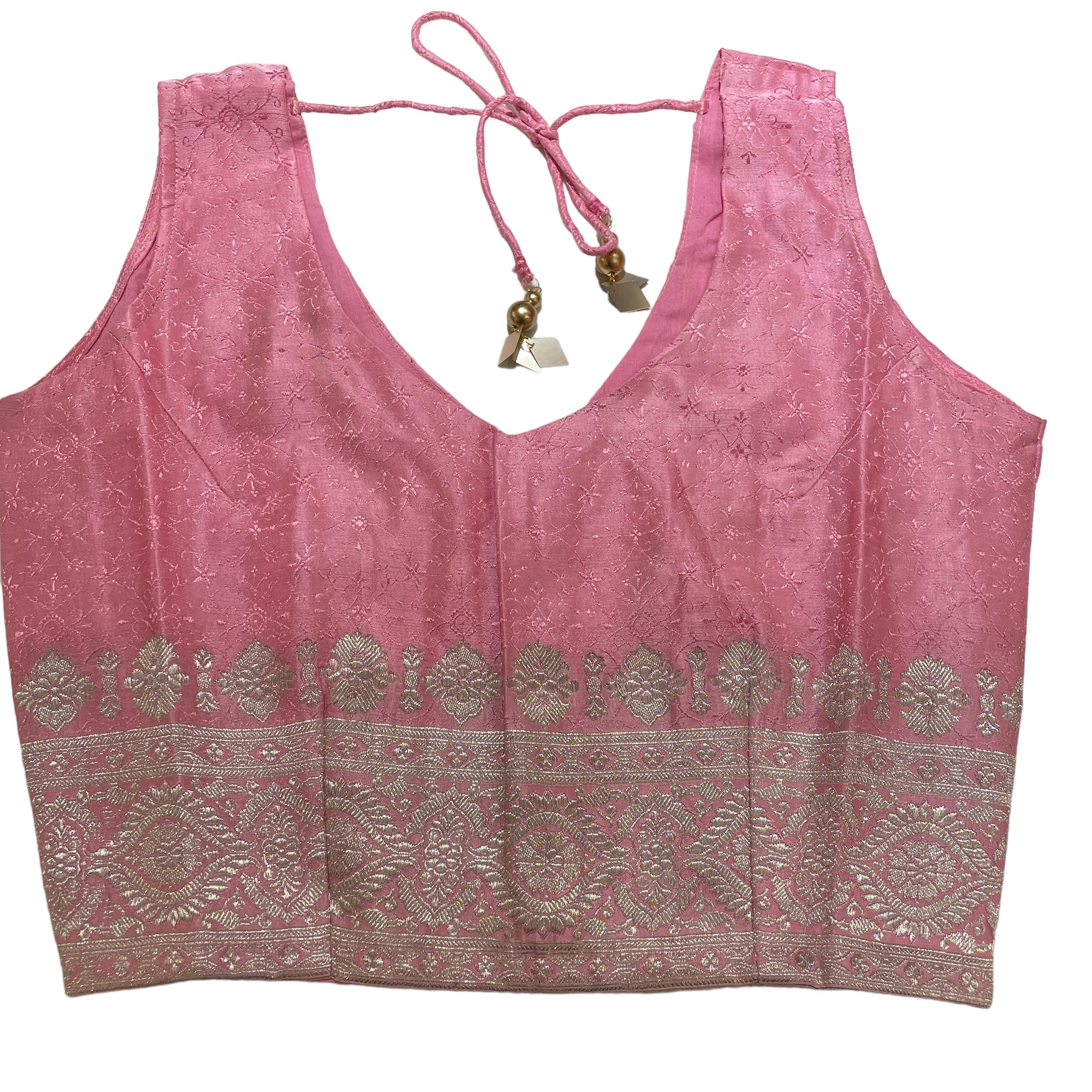 Brocade Saree Blouses-Size 42 - Vintage India NYC